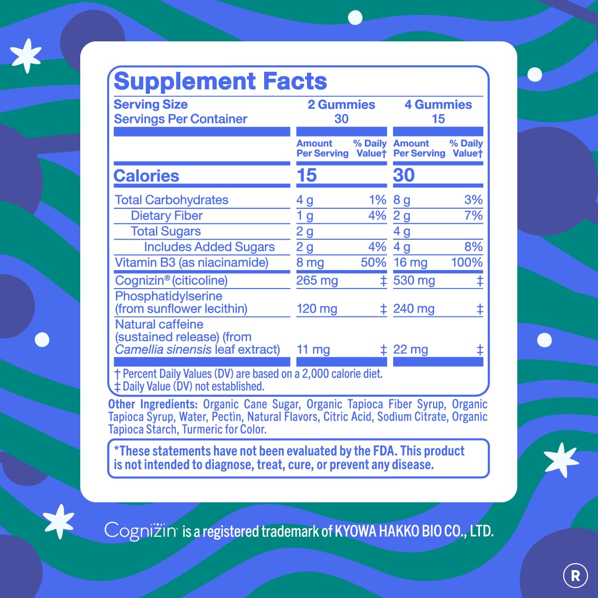 FIRST DAY Men’s Daily Nootropic Brain Supplement Gummies for Focus, Memory & Mental Energy | with Cognizin® Citicoline, Phosphatidylserine & Natural Caffeine | Vegan, Allergen-Free | 30-Day Supply - OzHealthStandard