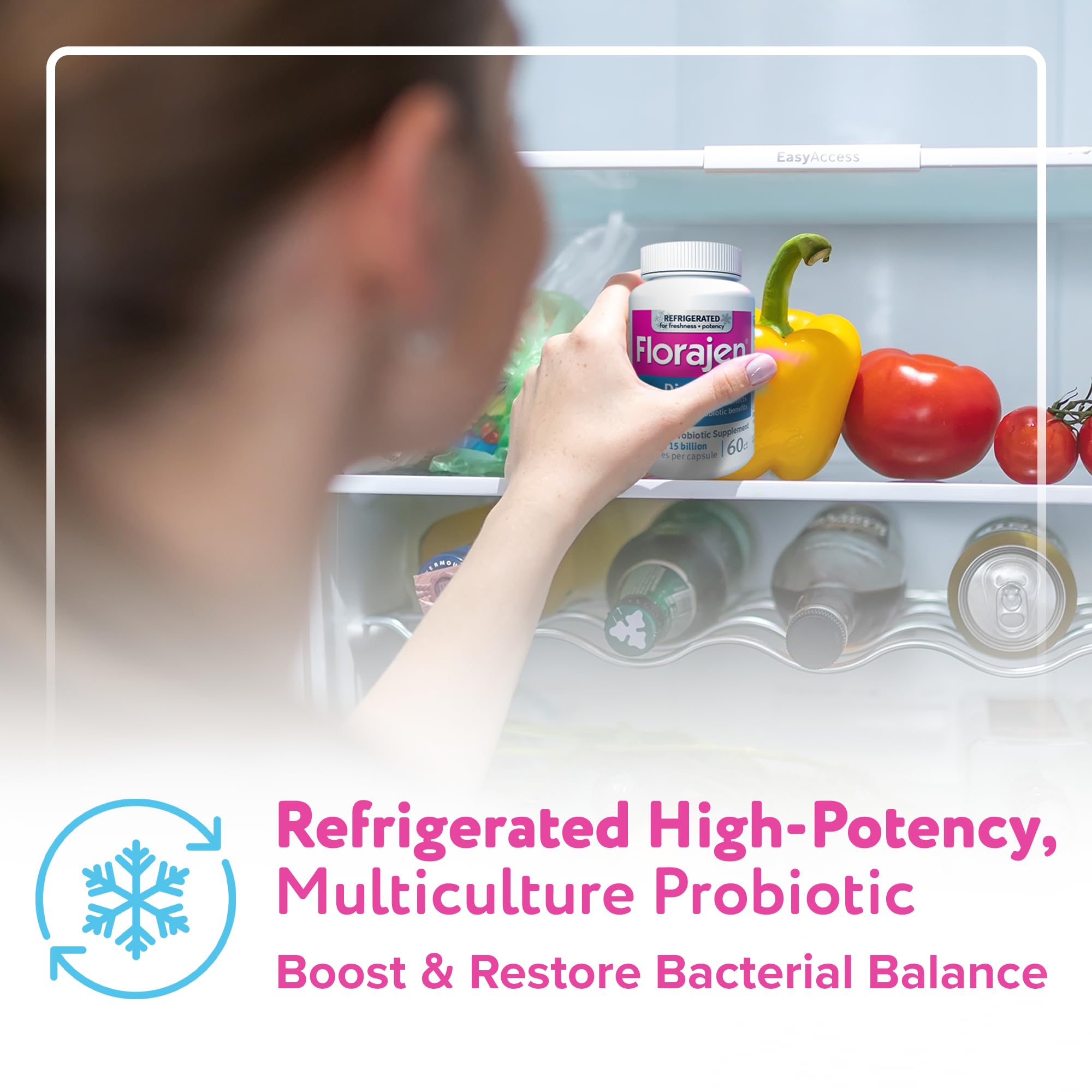 Florajen3 Digestion High Potency Refrigerated Probiotics | Restores Balance in Digestive System | for Antibiotic Side Effects | 60 Capsules - OzHealthStandard