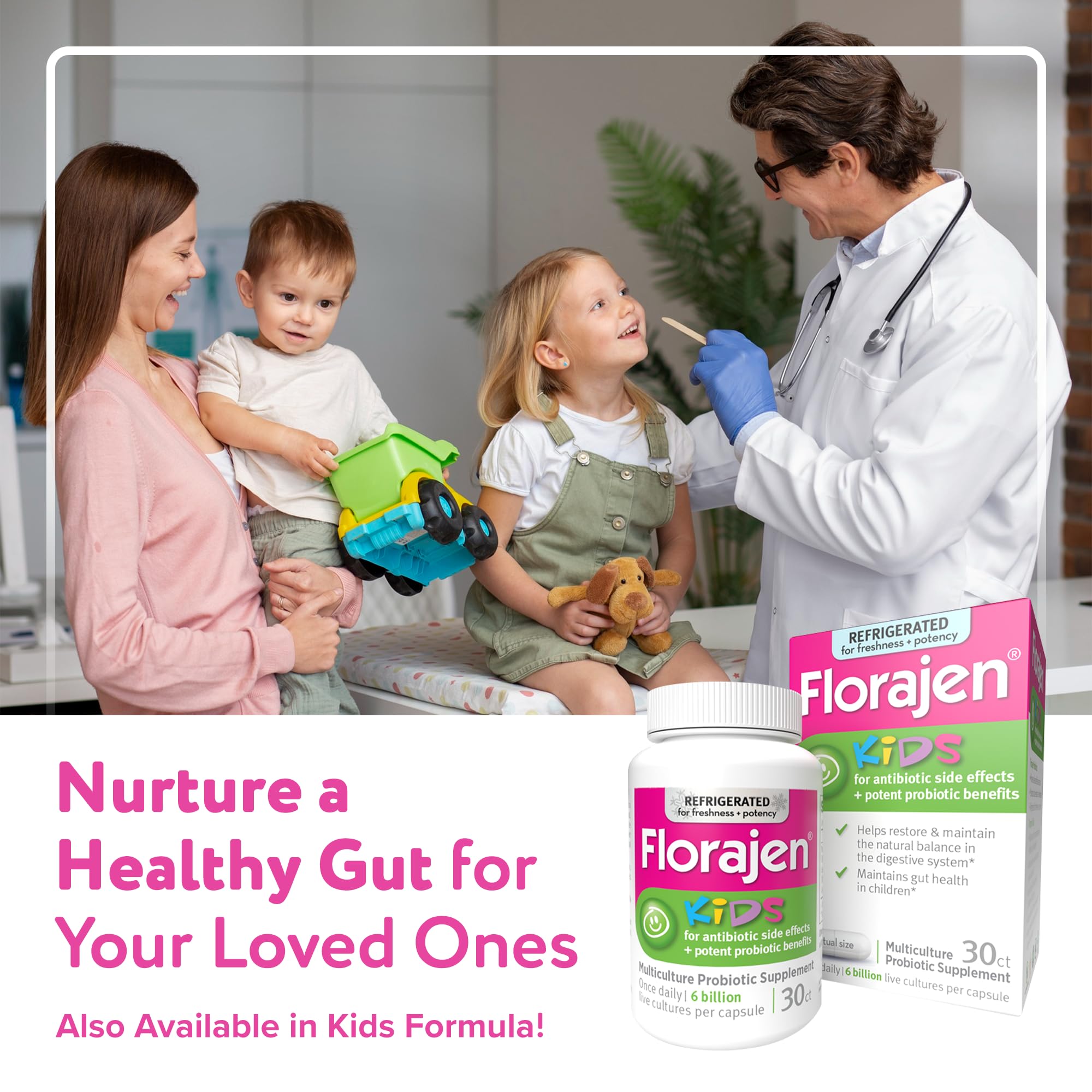 Florajen3 Digestion High Potency Refrigerated Probiotics | Restores Balance in Digestive System | for Antibiotic Side Effects | 60 Capsules - OzHealthStandard