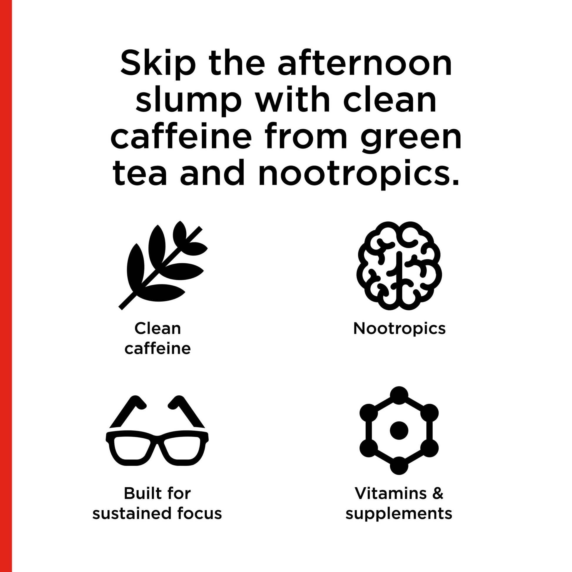 FOCUSAID ZERO SUGAR Nootropics Blend, Alpha-GPC, GABA, 100mg Natural Caffeine from Green Tea, Yerba Mate, Vitamin B-Complex, Keto-Friendly, No Artificial Sweeteners, 12 Fl Oz (Pack of 12) - OzHealthStandard