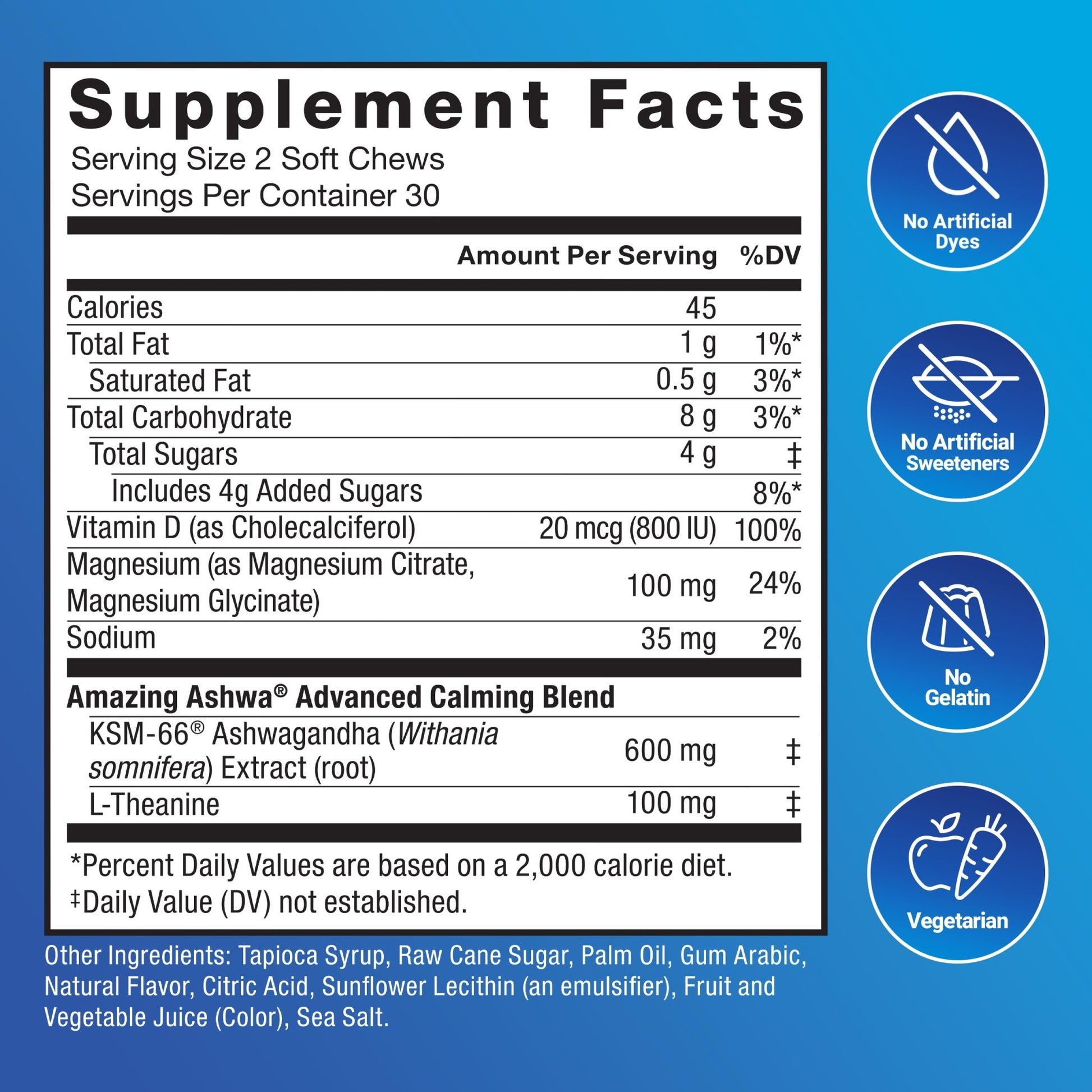 Force Factor Amazing Ashwa Complete Calm Support with KSM-66 Ashwagandha, Like Ashwangandha Gummies to Promote Calm & Relaxation with Magnesium & L-Theanine, - OzHealthStandard