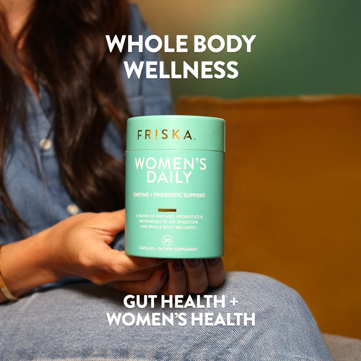 FRISKA Women’s Daily Digestive Enzyme and Probiotics Supplement, Advanced Natural Support for Female Digestive Health, Fights Bloating, Eases Digestion, Supports Nutrient Absorption, 30 Capsules - OzHealthStandard