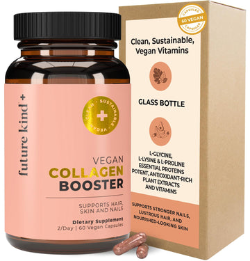 Future Kind Vegan Collagen - Supports Collagen Production with Biotin and Vitamin C (60 Capsules in Glass Bottle) - OzHealthStandard