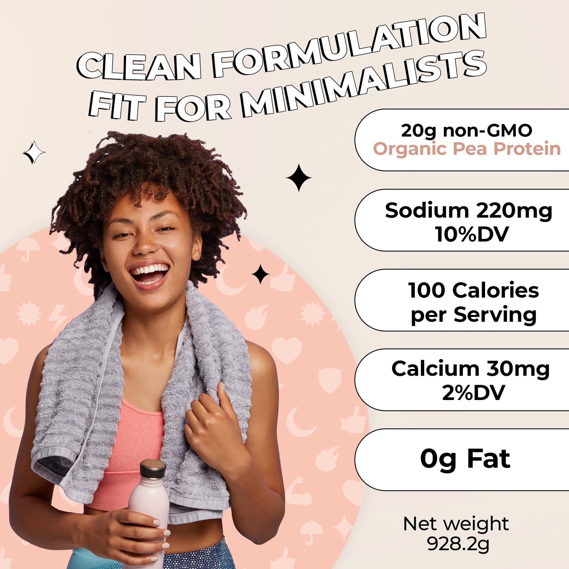 Future Kind Vegan Protein Powder, Vanilla, Pea Plant Protein for Lean Muscle with Iron & Fiber, Whey-Free, Sugar-Free, Soy-Free, Non-Dairy (34 Servings) - OzHealthStandard