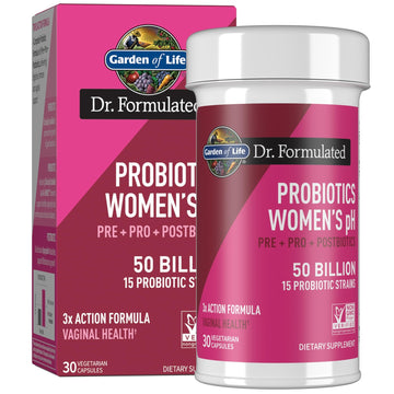 Garden of Life Dr Formulated Once Daily 3-in-1 Complete Prebiotics, Postbiotics & Probiotics for Women, PRE + PRO + POSTBIOTIC Supplement for Women’s Digestive, Immune & Vaginal Health, 30 Day Supply - OzHealthStandard