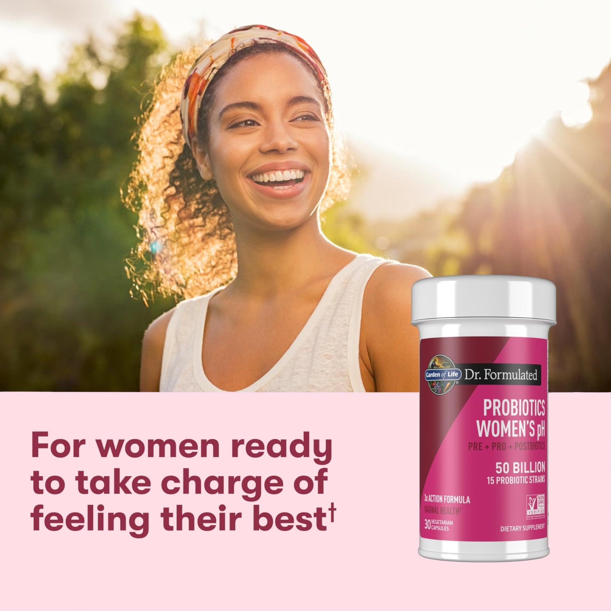 Garden of Life Dr Formulated Once Daily 3-in-1 Complete Prebiotics, Postbiotics & Probiotics for Women, PRE + PRO + POSTBIOTIC Supplement for Women’s Digestive, Immune & Vaginal Health, 30 Day Supply - OzHealthStandard