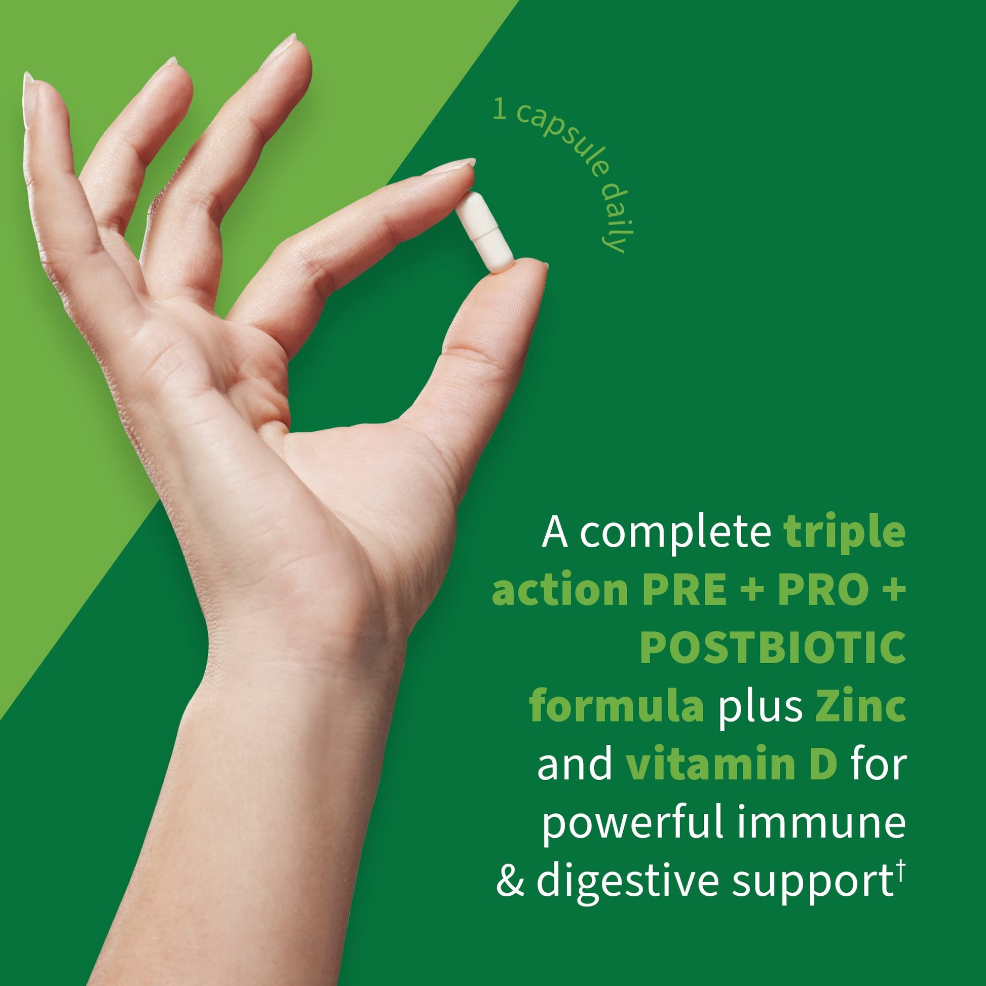 Garden of Life Dr. Formulated Pre, Post & Probiotics Immune Support with Prebiotics & Postbiotics – 50 Billion CFU, Gut & Digestive Health Support, Zinc & Vitamin D3, Vegan, 30 Day Supply - OzHealthStandard