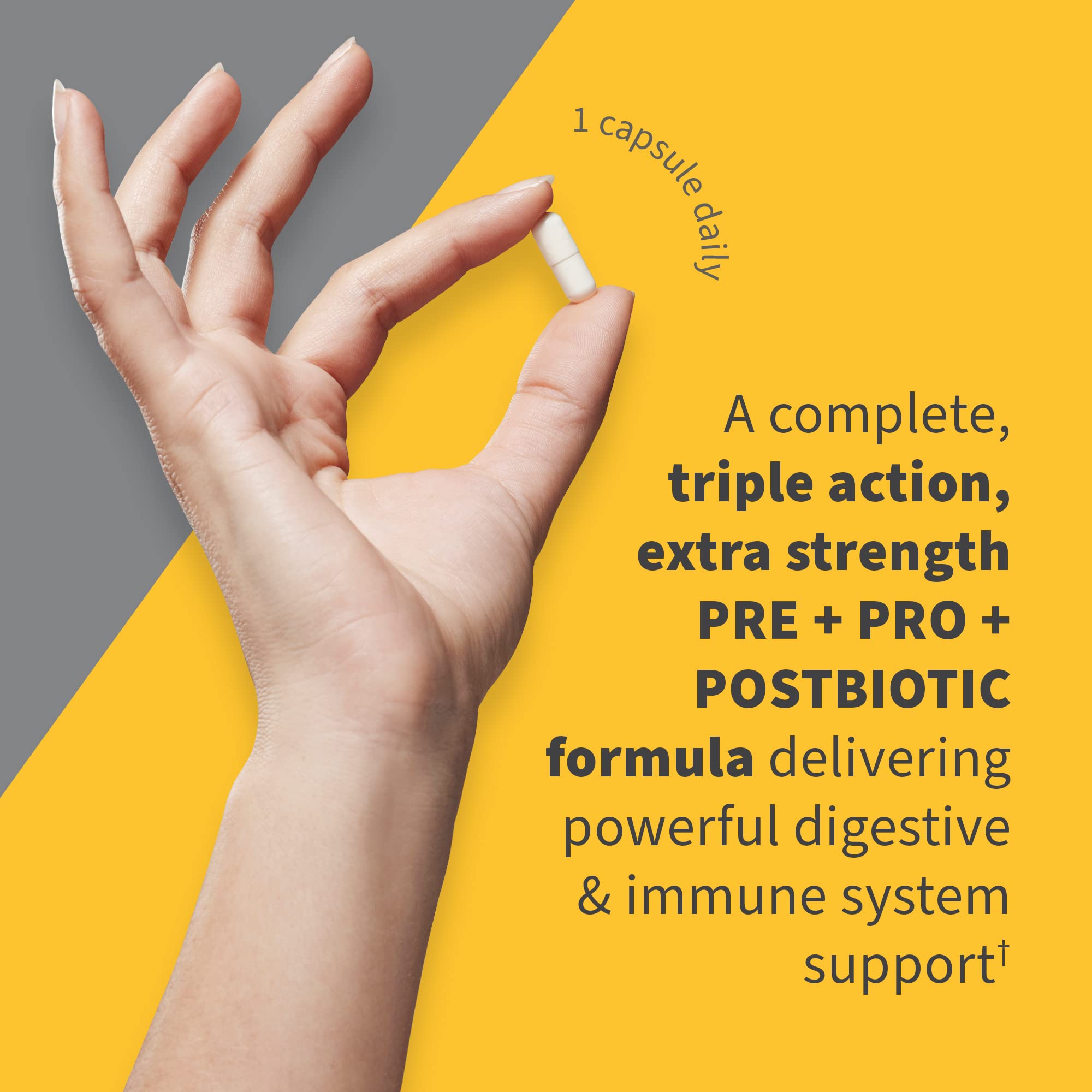 Garden of Life Dr Formulated Probiotics 100 Billion CFU Pre + Pro + Postbiotics - Extra Strength Digestive & Immune Support for Men and Women, Potato, Acacia, Postbiotic Metabolites, 30 Capsules - OzHealthStandard