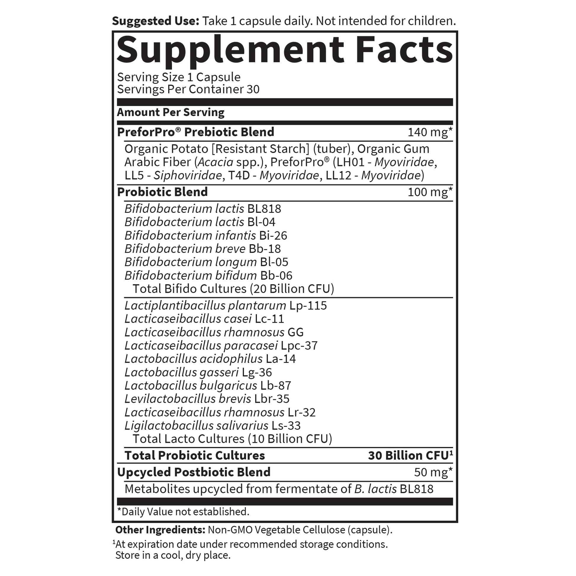 Garden of Life Dr Formulated Probiotics 30 Billion CFU Pre + Pro + Postbiotics for Men and Women Digestive and Immune Support, Potato, Acacia, Postbiotic Metabolites, 30 Mini Vegetarian Capsules - OzHealthStandard