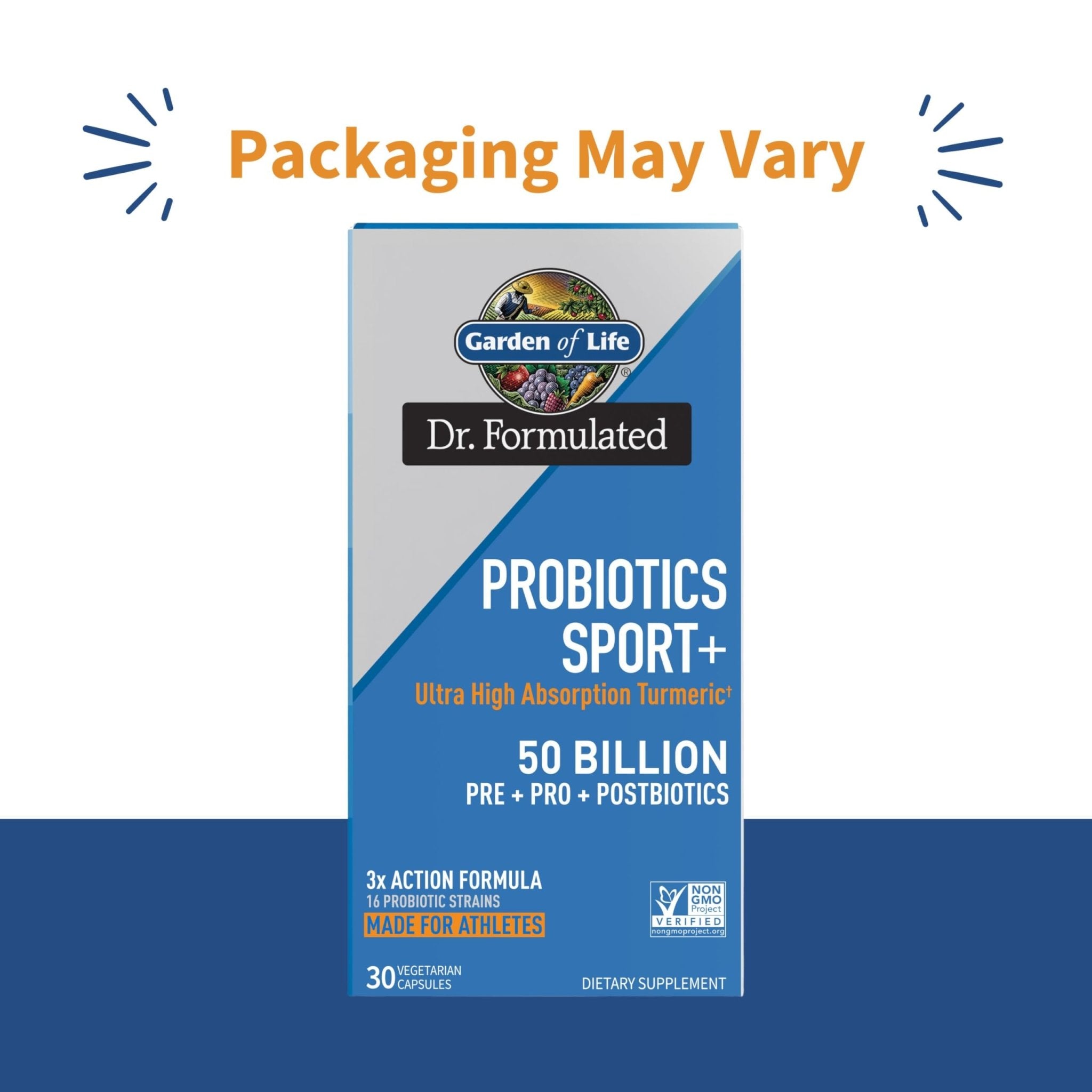 Garden of Life Dr Formulated Sport Probiotics Digestive Supplement, Organic Prebiotics for Women & Men Athletes, Clinically Studied Turmeric Curcumin - OzHealthStandard