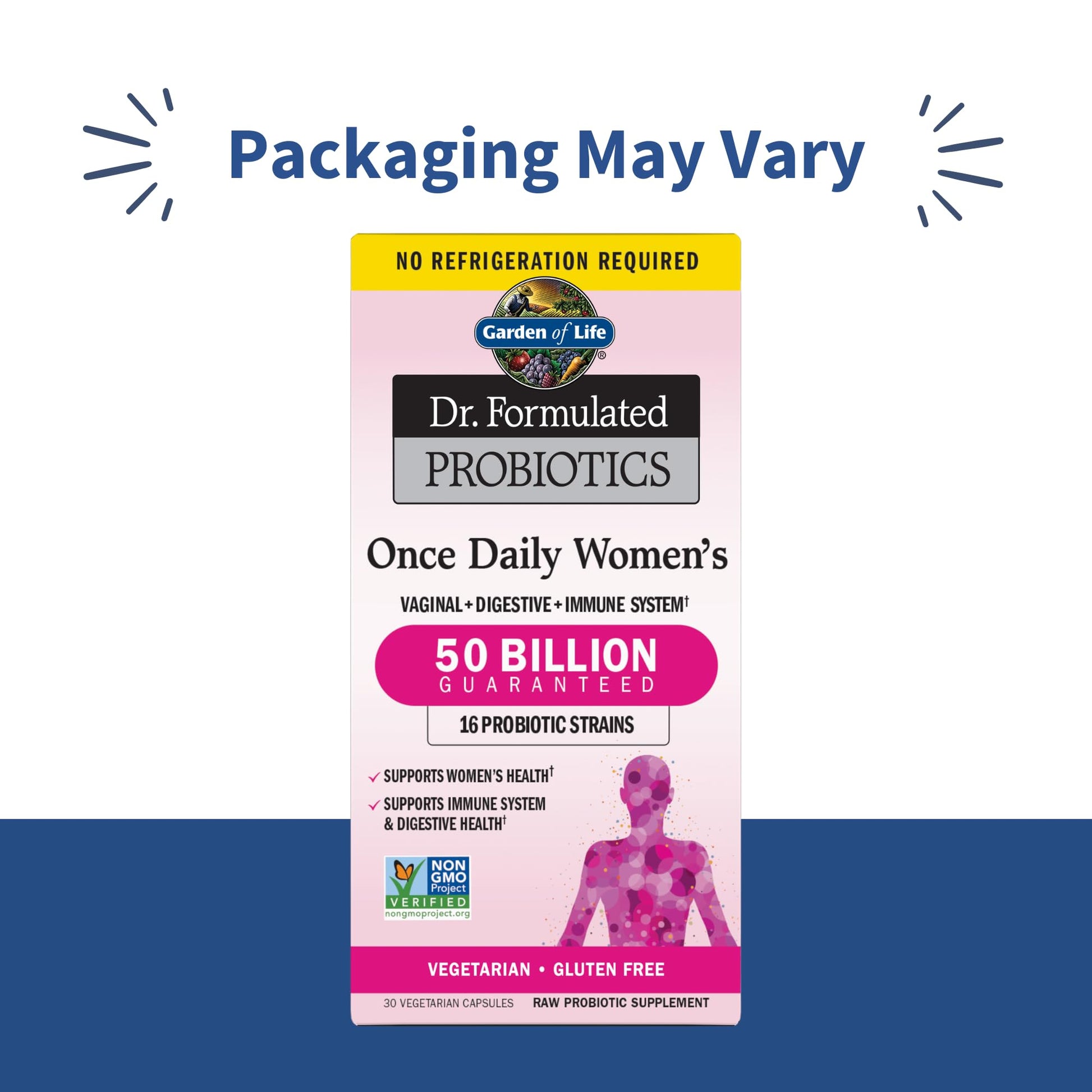 Garden of Life Once Daily Dr. Formulated Probiotics for Women 50 Billion CFU 16 Probiotic Strains with Organic Prebiotics for Digestive, Vaginal & Immune Health - OzHealthStandard
