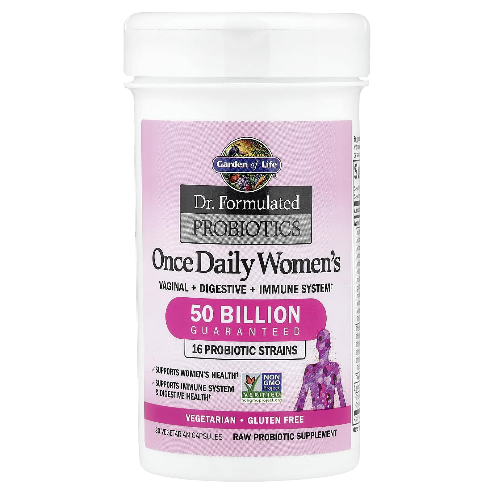 Garden of Life Once Daily Dr. Formulated Probiotics for Women 50 Billion CFU 16 Probiotic Strains with Organic Prebiotics for Digestive, Vaginal & Immune Health - OzHealthStandard