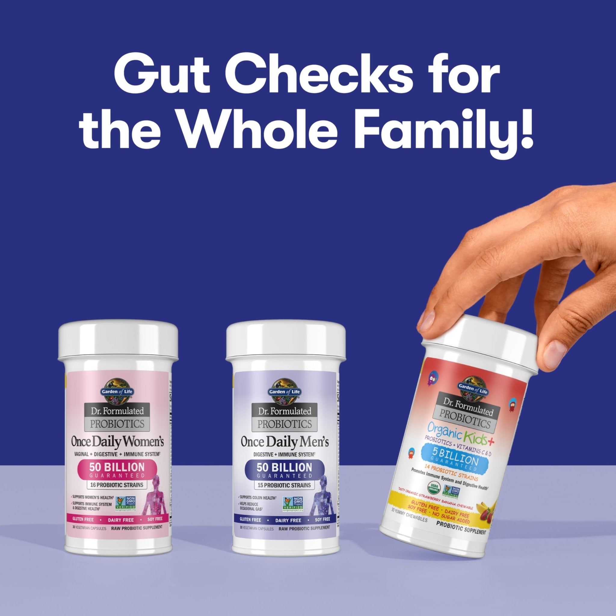 Garden of Life Probiotics for Men, Dr Formulated 50 Billion CFU 15 Probiotics for Digestive Health + Organic Prebiotic Fiber, Colon & Immune Support - OzHealthStandard