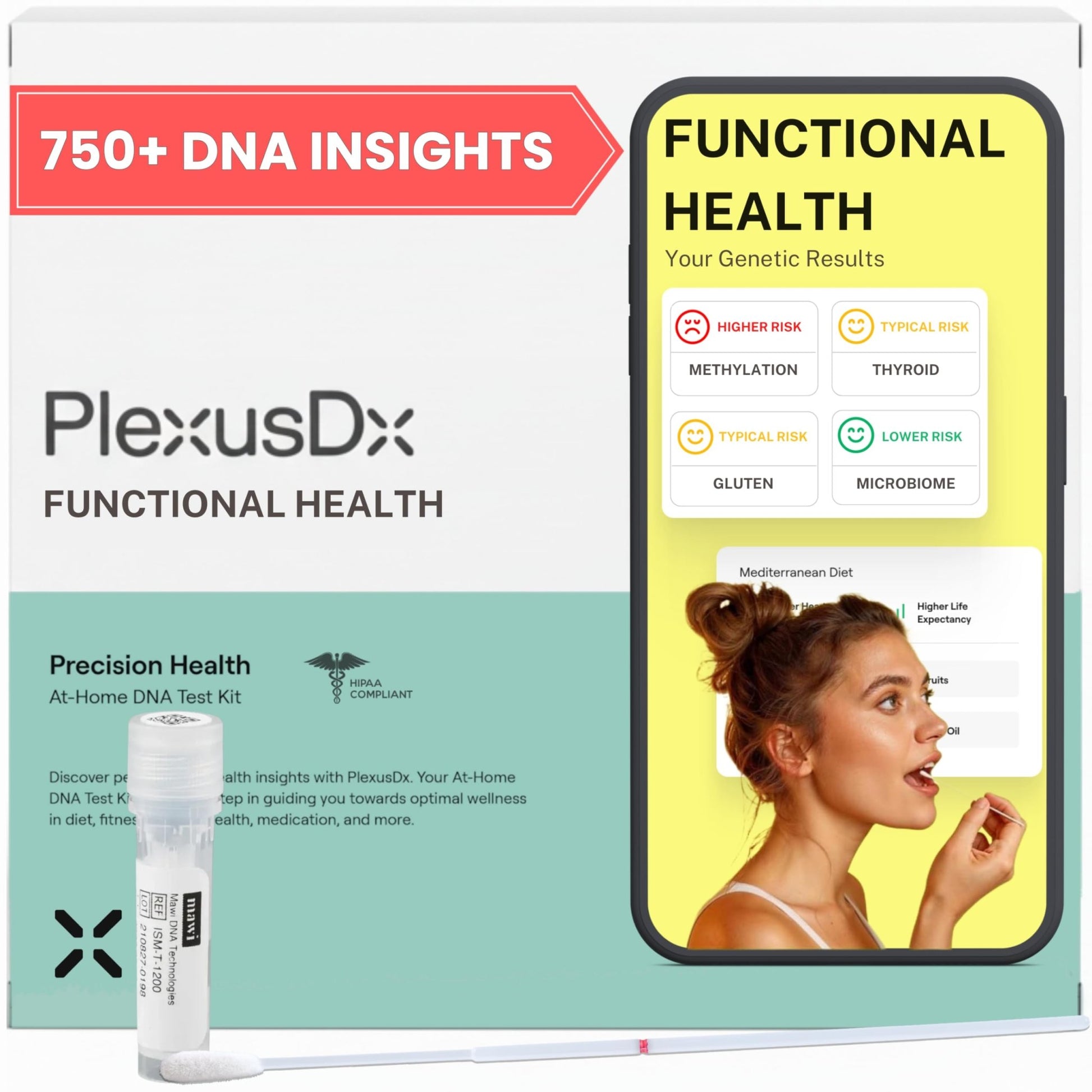 Genetic Methylation Test & Functional Health DNA Test | 750+ DNA Reports Including MTHFR, Cardiovascular, Nutrition, Gut Health, Hormones, Microbiome | Supplement & Diet Recommendations - OzHealthStandard