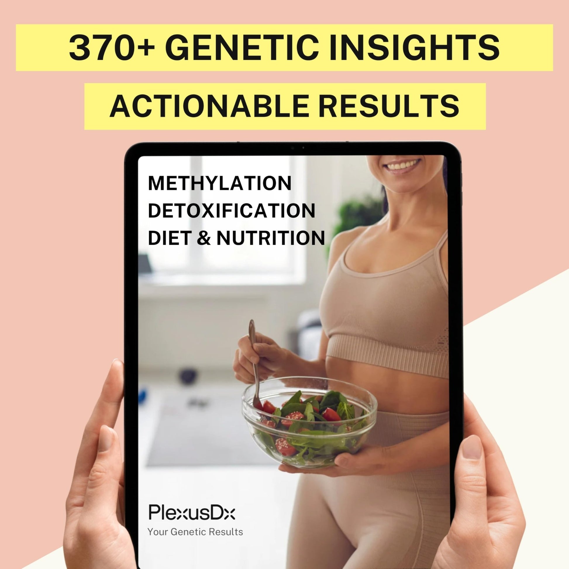 Genetic Methylation Test Kit & MTHFR Testing Kit | 370+ DNA Reports Including MTHFR Gene Variants, COMT, Folate, B12, Riboflavin, Choline, Glucose, Keto Diet | Supplement & Diet Recommendations - OzHealthStandard