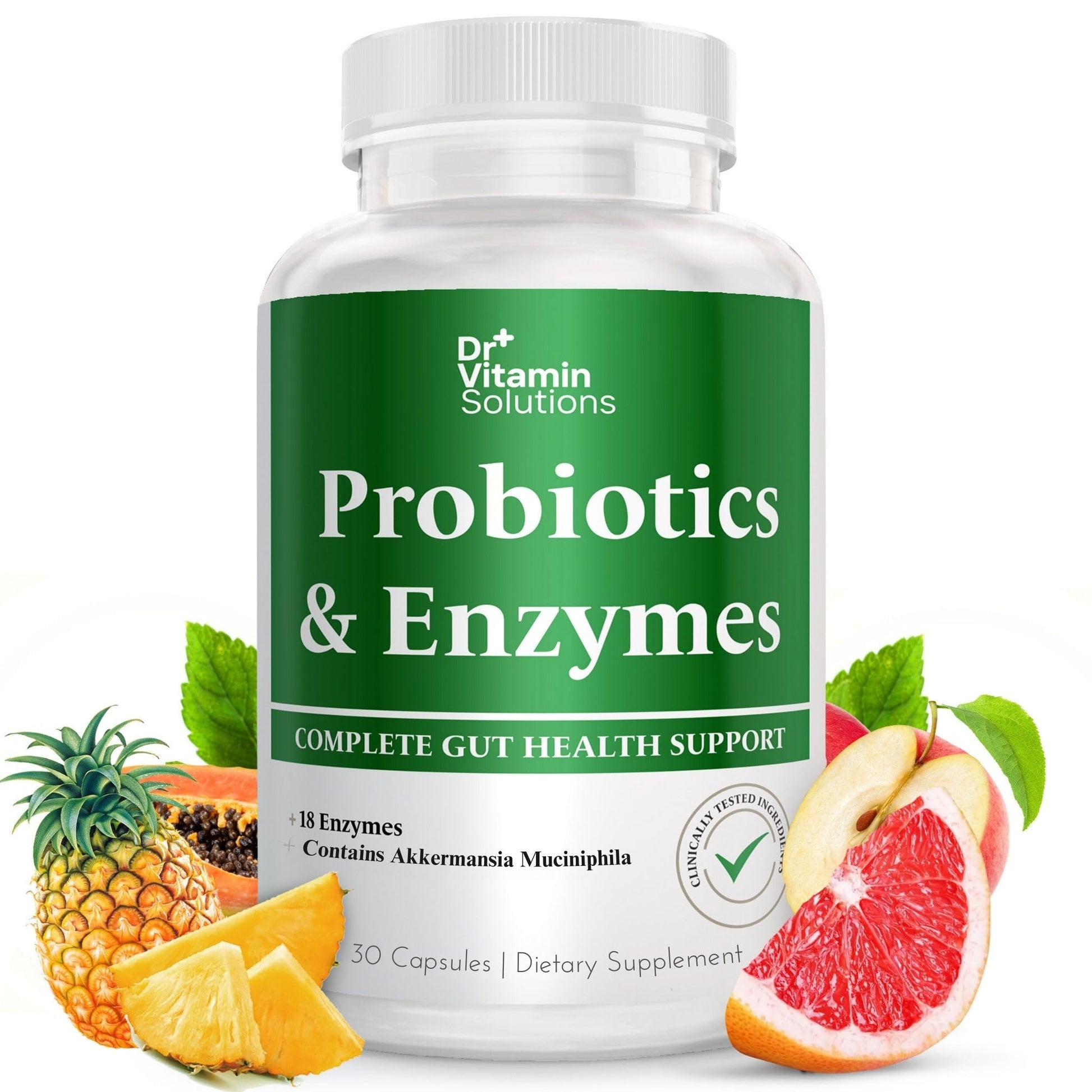 GLP-1 Support Enzymes, Pre & Probiotics for Digestive Health, Berberine Weight Loss Support, Akkermansia Muciniphila for Women & Men | Gut Health, Bloating Relief, 30 Ct - OzHealthStandard