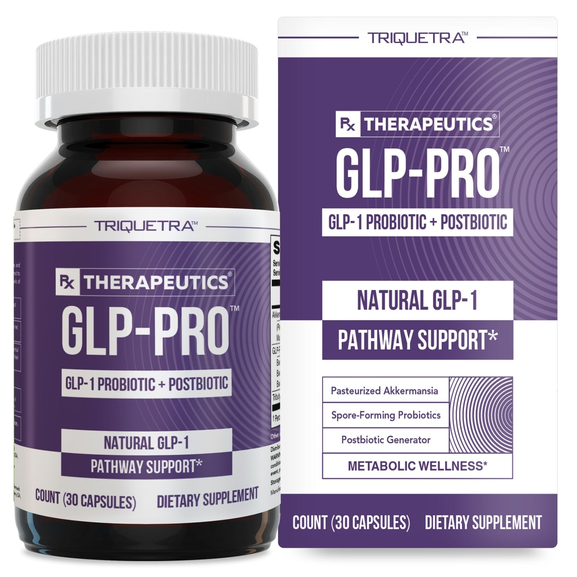 GLP-Pro™: Probiotic & Postbiotic Blend for Natural GLP-1 Support — Akkermansia MucT™, ButyraGen® Butyrate Generator & Spore Bacillus — Healthy Appetite, SCFA & Metabolic Balance — 30 Count - OzHealthStandard