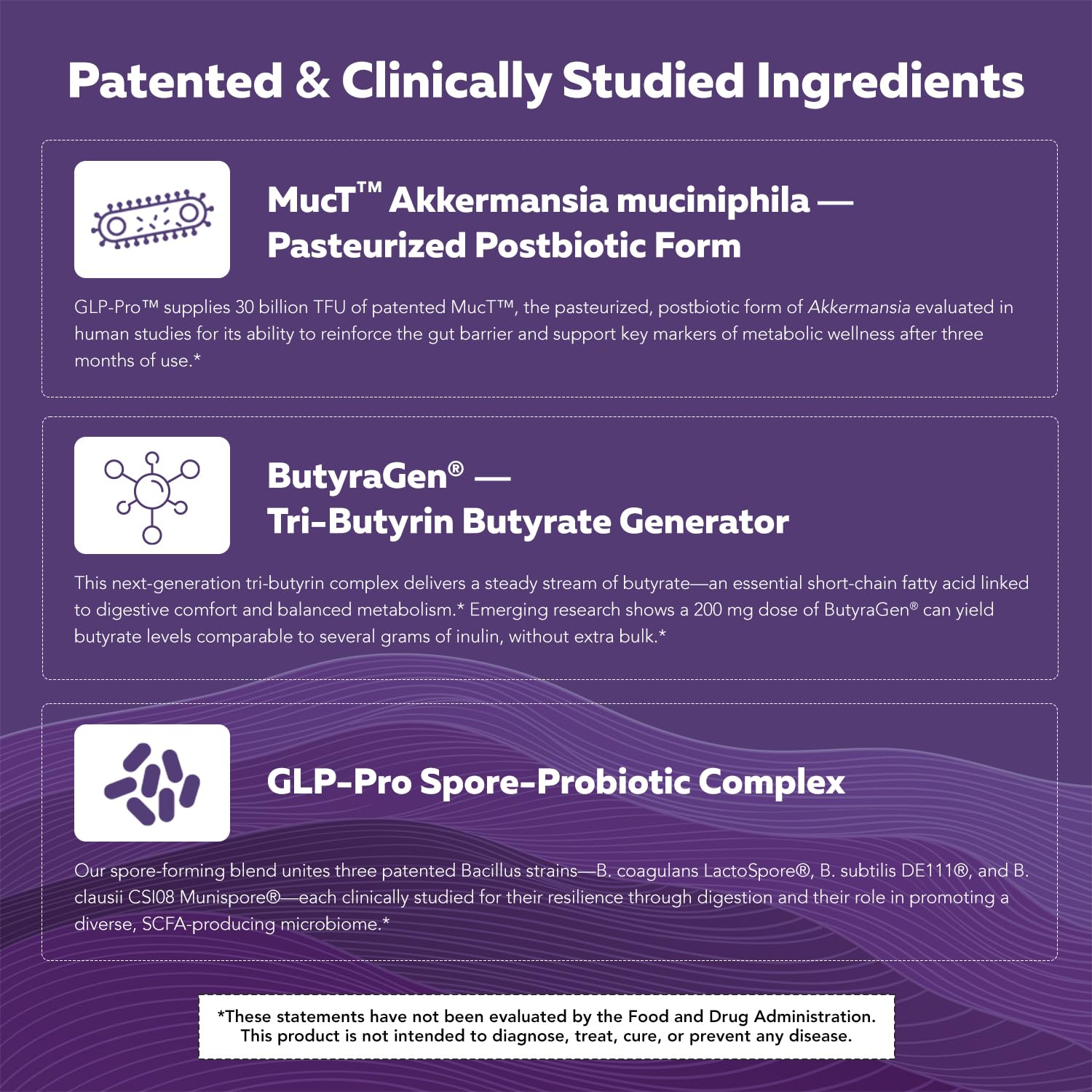 GLP-Pro™: Probiotic & Postbiotic Blend for Natural GLP-1 Support — Akkermansia MucT™, ButyraGen® Butyrate Generator & Spore Bacillus — Healthy Appetite, SCFA & Metabolic Balance — 30 Count - OzHealthStandard