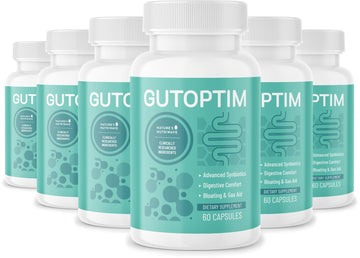 GutOptim Probiotic & Prebiotic Capsules | Pre and Probiotics for Synbiotic Gut Health & Bloating Relief for Women & Men | Enzyme with Probiotics for Digestive Health | Non-GMO, 60 Ct, 6 Month Supply - OzHealthStandard