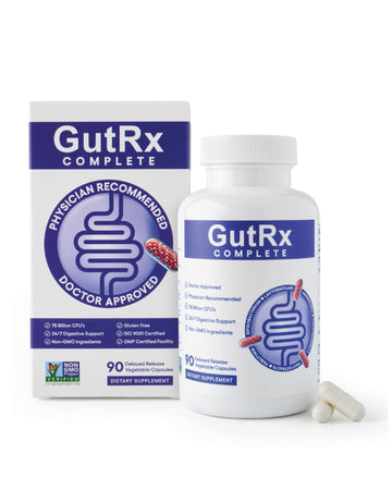 GutRx Complete Probiotic, Prebiotic, Postbiotic, Alternative with Akkermansia & Christensenella for Gas, Bloating, Gut Barrier & Microbiome Support - OzHealthStandard
