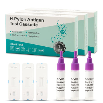 H. Pylori Helicobacter Pylori Stool 3 Test Kit, 10-15 Minutes, Highly Accurate, Easy to Use, Home Testing, No Lab Visit Required - OzHealthStandard