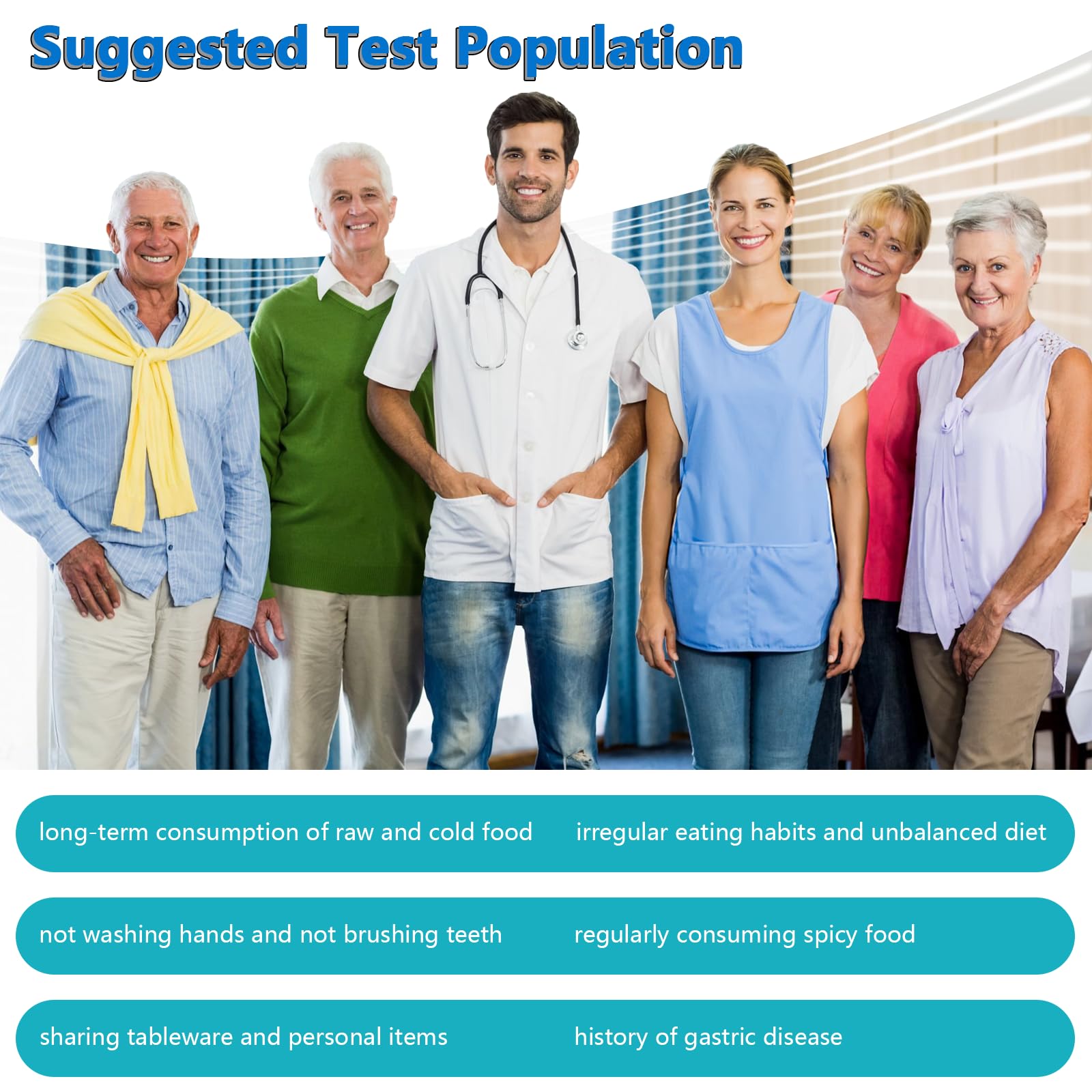 H Pylori Test Kit, Helicobacter Pylori Test Kit - Fast and Accurate, Self-Test at Home, Results in 10-15 Minutes, No Lab Visit Required - OzHealthStandard