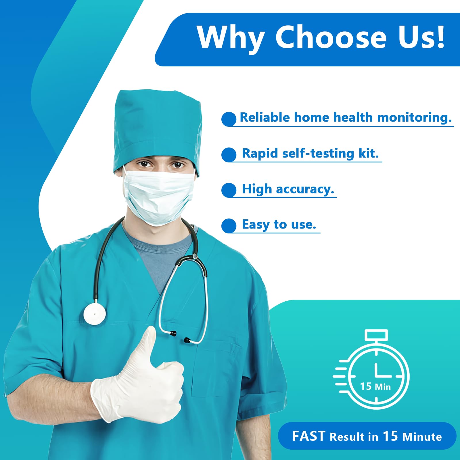 H Pylori Test Kit, Helicobacter Pylori Test Kit - Fast and Accurate, Self-Test at Home, Results in 10-15 Minutes, No Lab Visit Required - OzHealthStandard