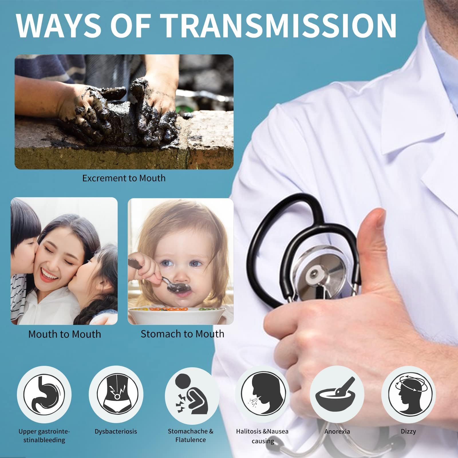 H. Pylori，Helicobacter Pylori Detection 2 Test kit, 10-15 Minutes of Quick Home Testing, The Result is Highly Accurate, Easy to use and Read - OzHealthStandard