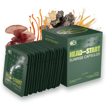 HEAD-START Sunrise Capsules | Nootropic Brain Supplement with Lion’s Mane, L-Theanine & Saffron | Adaptogen Blend for Focus, Energy, Clarity & Daily Performance - OzHealthStandard