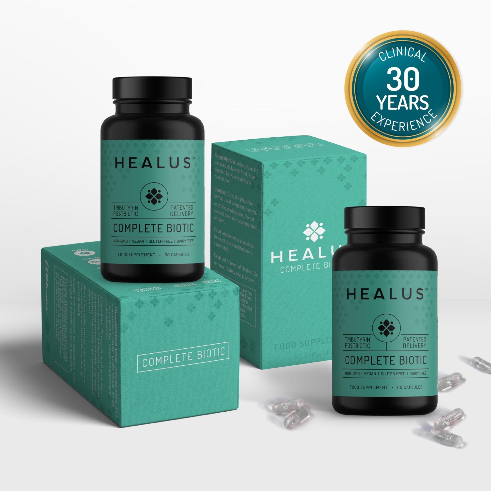 Healus Complete Biotic - Postbiotic Tributyrin Supplement - Postbiotics for Gut Health - Butyrate Gut Health Supplement - OzHealthStandard