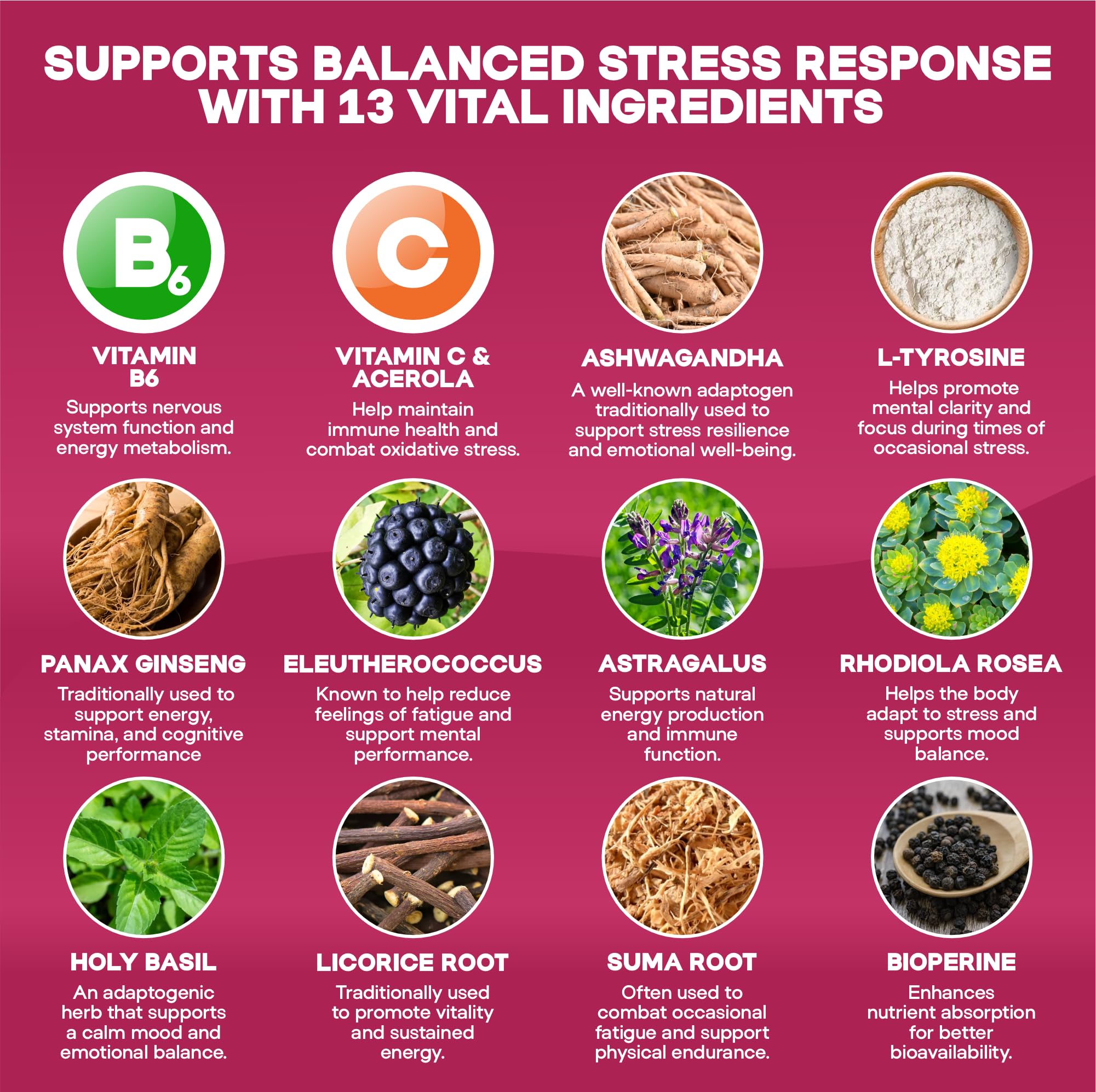 HerbaMe Cortisol Manager Supplement and Balance Mood with Ashwagandha & L-Tyrosine, 120 Capsules, Helps Maintain Healthy Energy Levels and Stress Relief, Fatigue Reducer Pills - OzHealthStandard