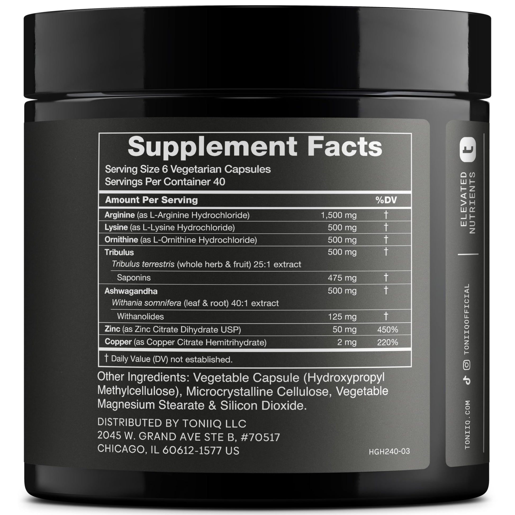 HGH Supplements for Men & Women (240 Count) 3,550mg+ Support Muscle Growth & Healthy Levels of Human Growth Hormone for Men, with High-Purity Arginine, Ornithine, Lysine, Tribulus, and Ashwagandha TQ - OzHealthStandard