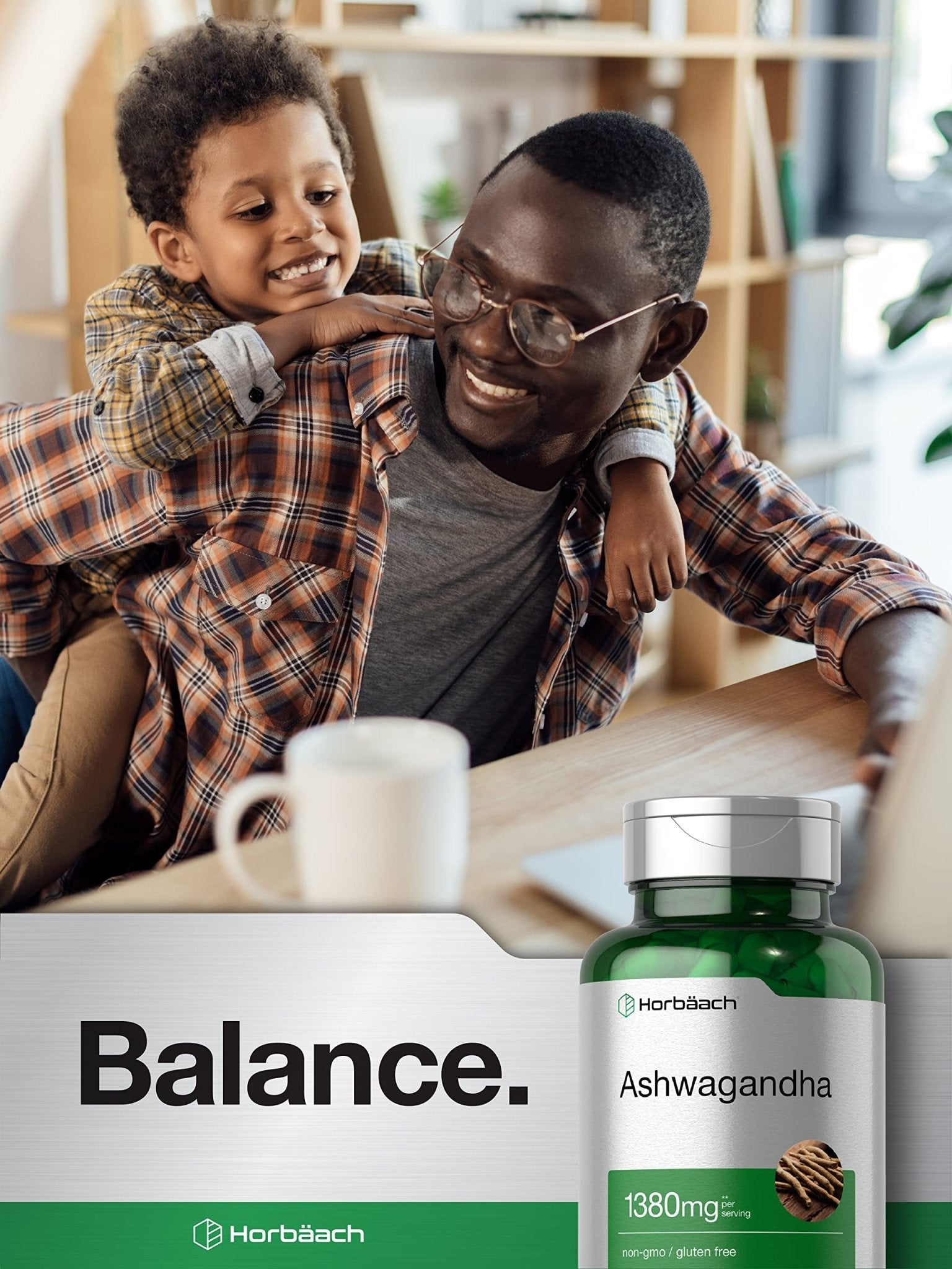 Horbäach Ashwagandha Root Supplement | 180 Capsules | for Women and Men | Herbal Extract | Non-GMO, Gluten Free - OzHealthStandard
