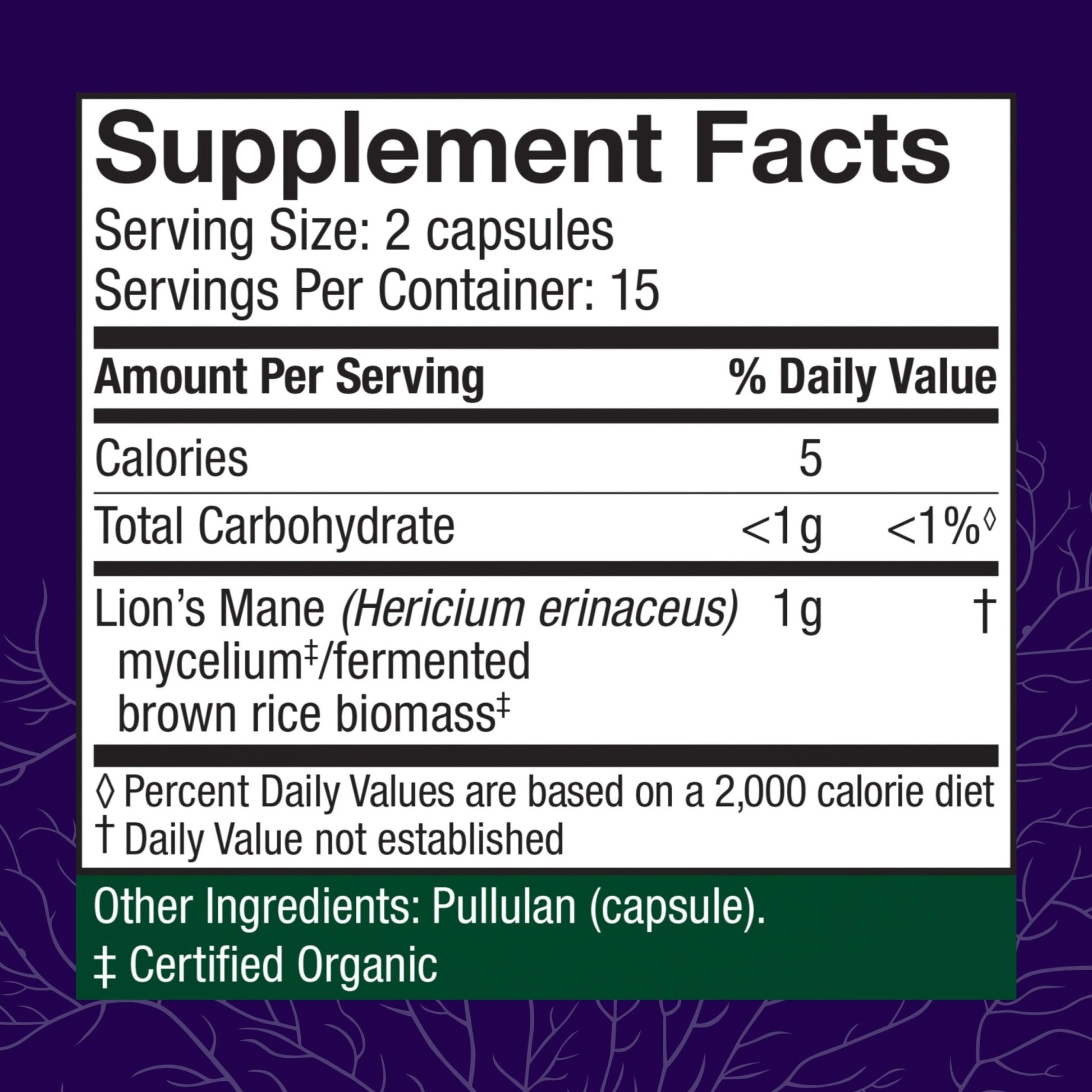Host Defense Mushrooms Lion's Mane - Brain Health Support Supplement for Focus & Memory Function - Immune & Nervous System Support Supplement- 30 Capsules - OzHealthStandard