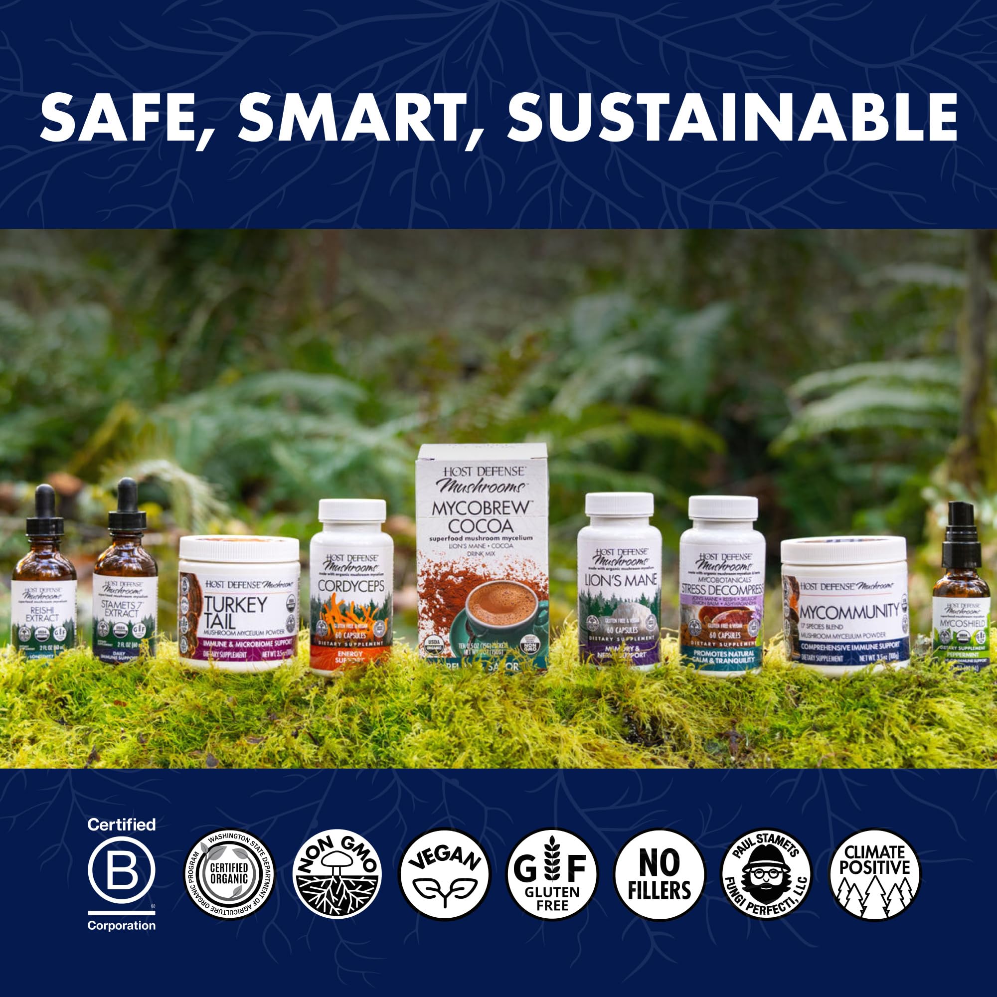Host Defense Mushrooms Lion's Mane - Brain Health Support Supplement for Focus & Memory Function - Immune & Nervous System Support Supplement- 30 Capsules - OzHealthStandard