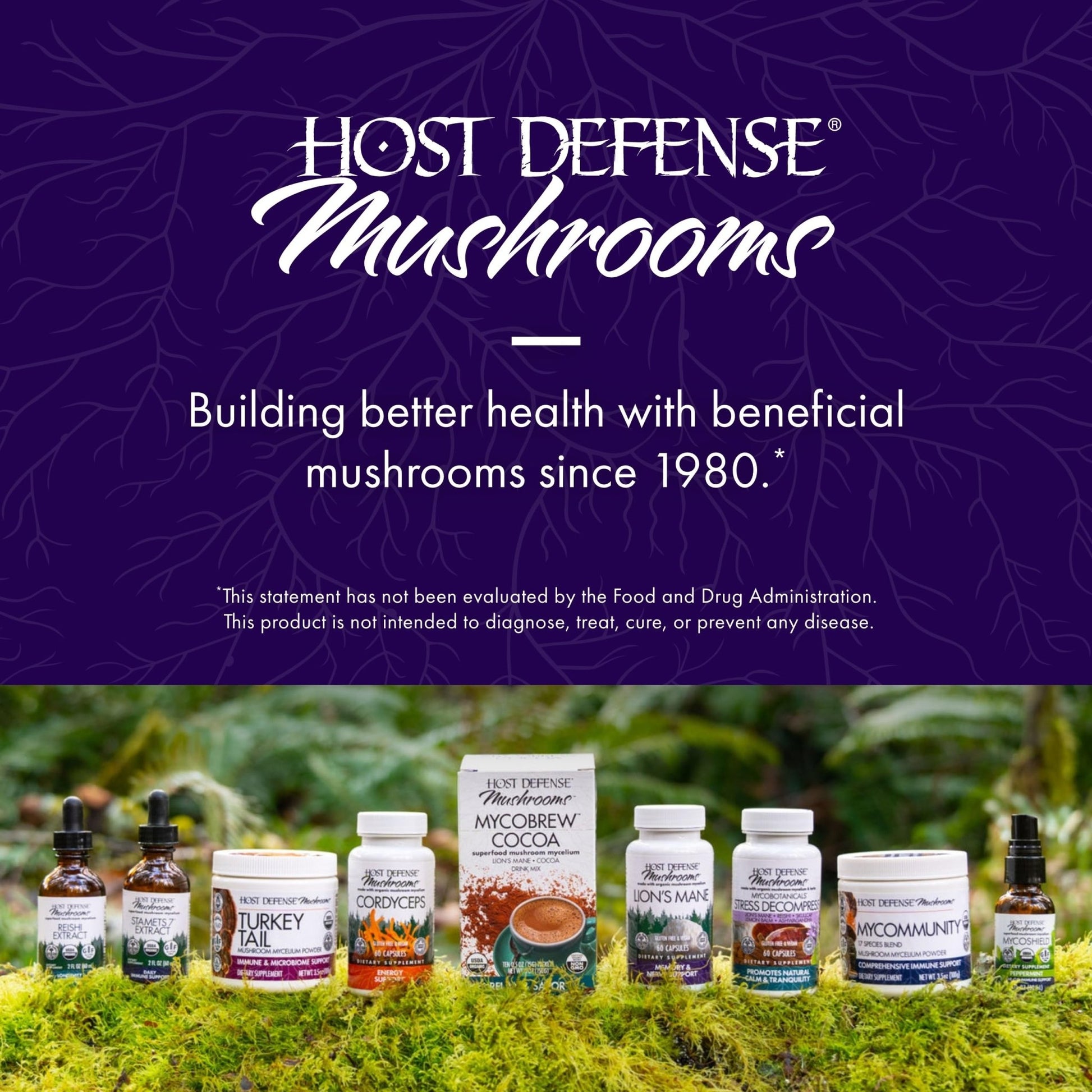 Host Defense MycoBotanicals Brain* Capsules - Brain Support Supplement with Lion's Mane, Reishi & Cordyceps Mushroom - Herbal Supplement for Memory & Focus Support - 60 Capsules - OzHealthStandard