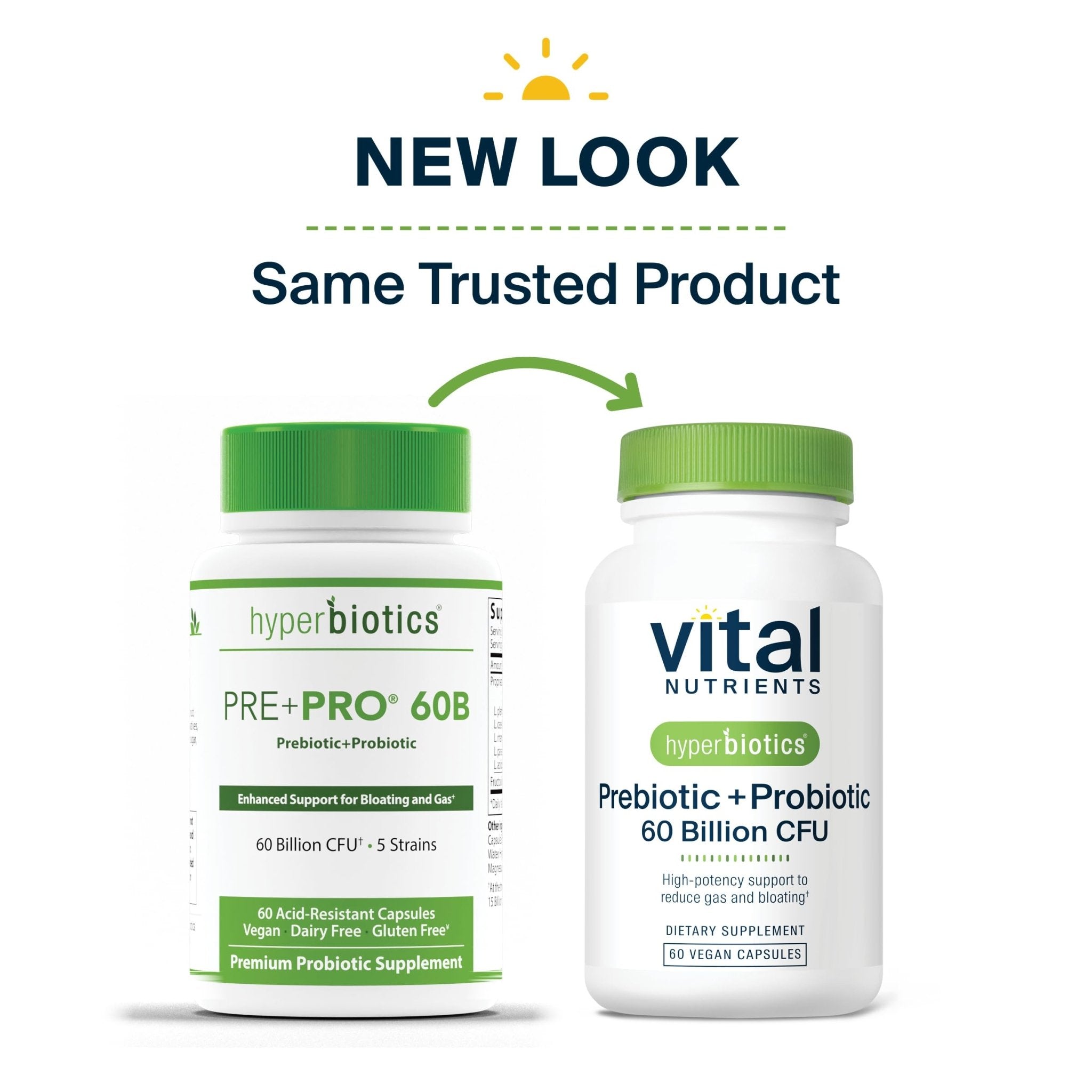 Hyperbiotics Vital Nutrients Prebiotic and Probiotic for Women and Men | 60 Billion CFU | Pre and Probiotics Supports Digestive Health, Constipation, - OzHealthStandard
