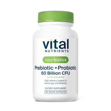 Hyperbiotics Vital Nutrients Prebiotic and Probiotic for Women and Men | 60 Billion CFU | Pre and Probiotics Supports Digestive Health, Constipation, - OzHealthStandard