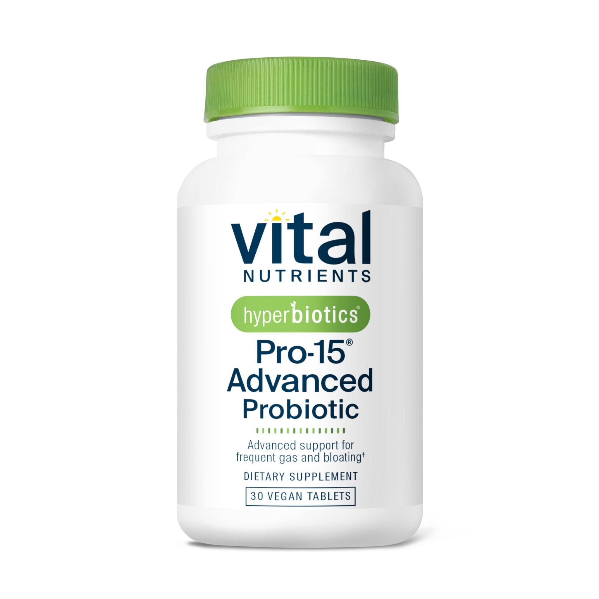 Hyperbiotics Vital Nutrients Pro-15 Advanced Probiotics for Women and Men | 15 Strains + Kiwifruit | Clinically Studied Daily Probiotics for Digestive Health, Gas, & Bloating | 30 Vegan Tablets - OzHealthStandard