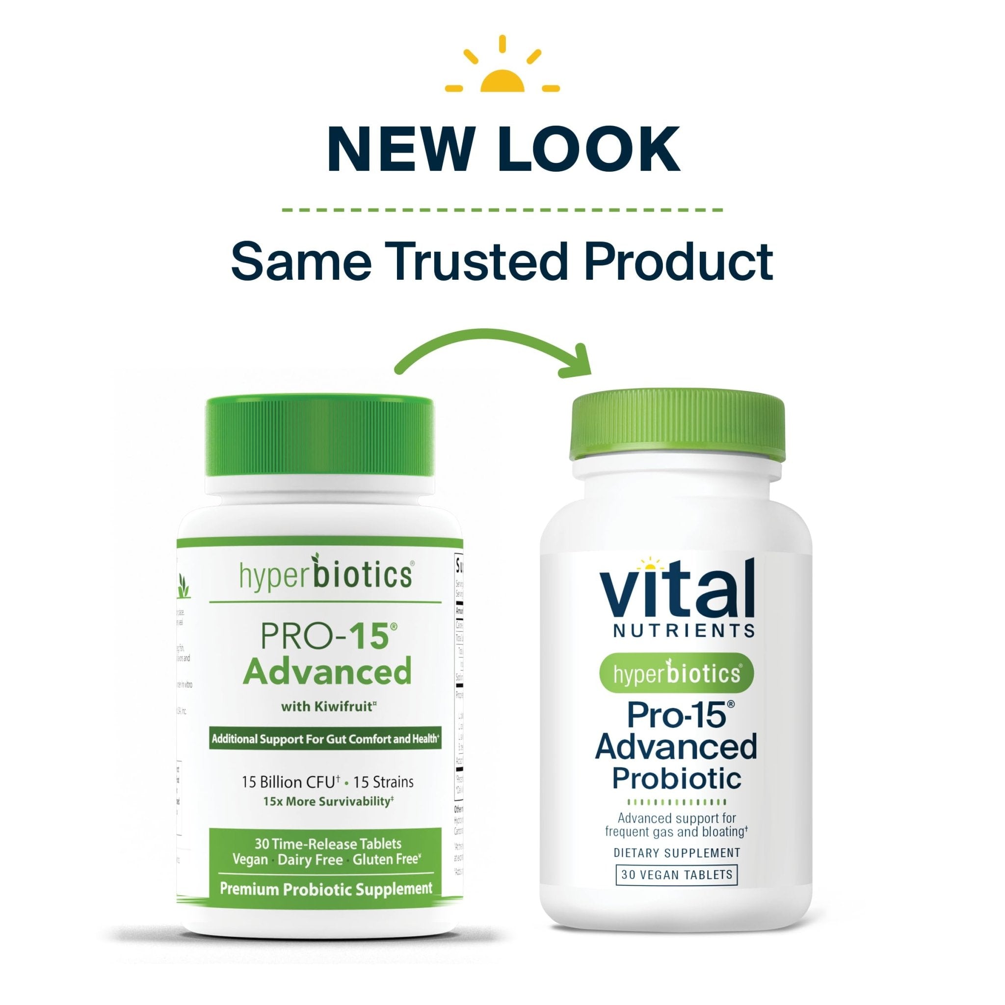 Hyperbiotics Vital Nutrients Pro-15 Advanced Probiotics for Women and Men | 15 Strains + Kiwifruit | Clinically Studied Daily Probiotics for Digestive Health, Gas, & Bloating | 30 Vegan Tablets - OzHealthStandard