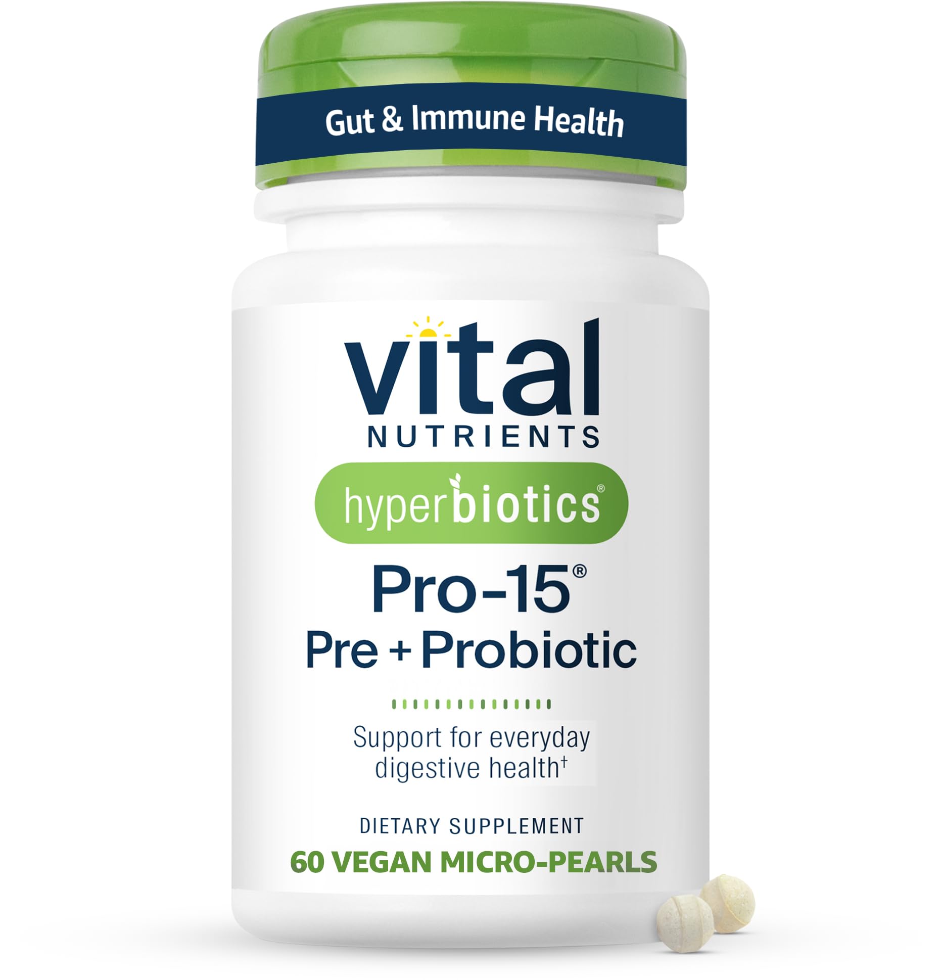 Hyperbiotics Vital Nutrients Pro-15 Prebiotics and Probiotics for Women and Men | 15 Science Backed Strains | Supports Occasional Constipation - OzHealthStandard