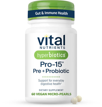 Hyperbiotics Vital Nutrients Pro-15 Prebiotics and Probiotics for Women and Men | 15 Science Backed Strains | Supports Occasional Constipation - OzHealthStandard
