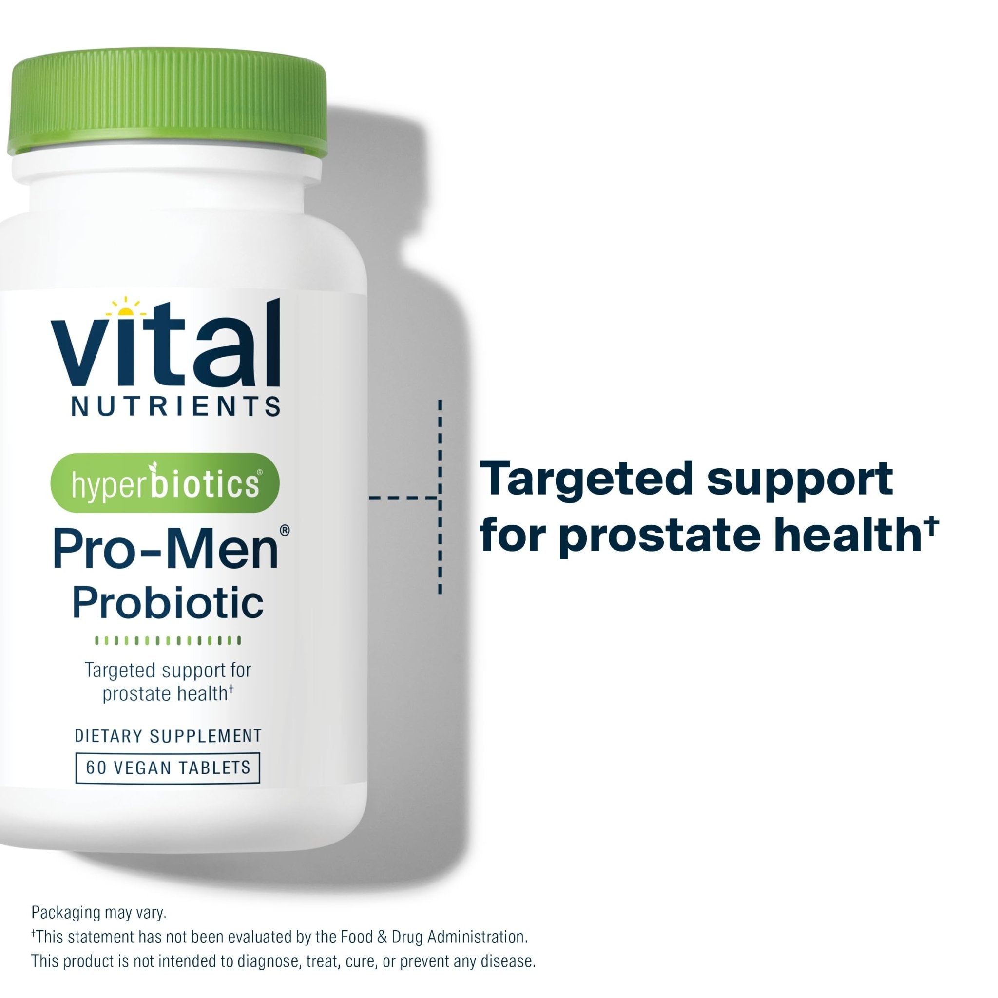 Hyperbiotics Vital Nutrients Pro Men Probiotics | Vegan Advanced Probiotics for Men | Clinically Studied for Prostate Health, Digestive Balance and Gut Health* | Gluten, Dairy, Soy Free | 60 Tablets - OzHealthStandard
