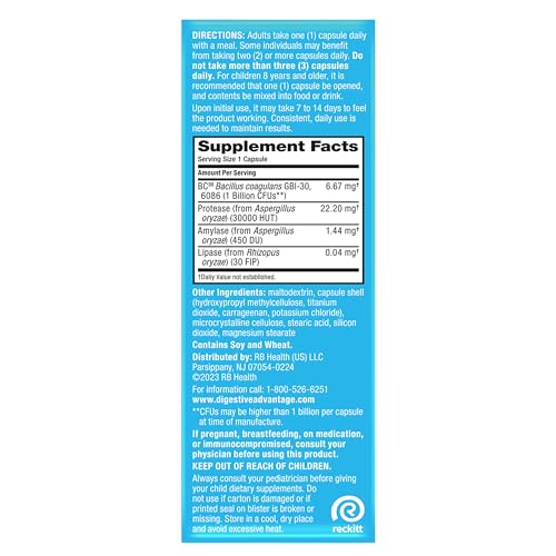 IBS Daily Probiotic Capsules for Digestive Health & Gut Health, Digestive Advantage Probiotics For Men and Women (96 count box) - Digestible Enzymes - OzHealthStandard