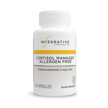 Integrative Therapeutics Cortisol Manager Allergen Free - Adrenal Health Support Supplement for Healthy Stress Response* - Vegan, Non-Dairy & Gluten-Free - 30 Capsules (15 Servings) - OzHealthStandard