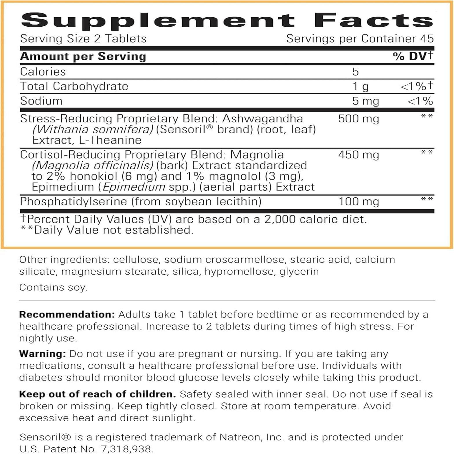 Integrative Therapeutics Cortisol Manager - Balance Cortisol & Support Relaxation for Restful Sleep* - Includes Ashwagandha & L-Theanine for Confidence with Less Stress* - 90 Tablets (45 Servings) - OzHealthStandard