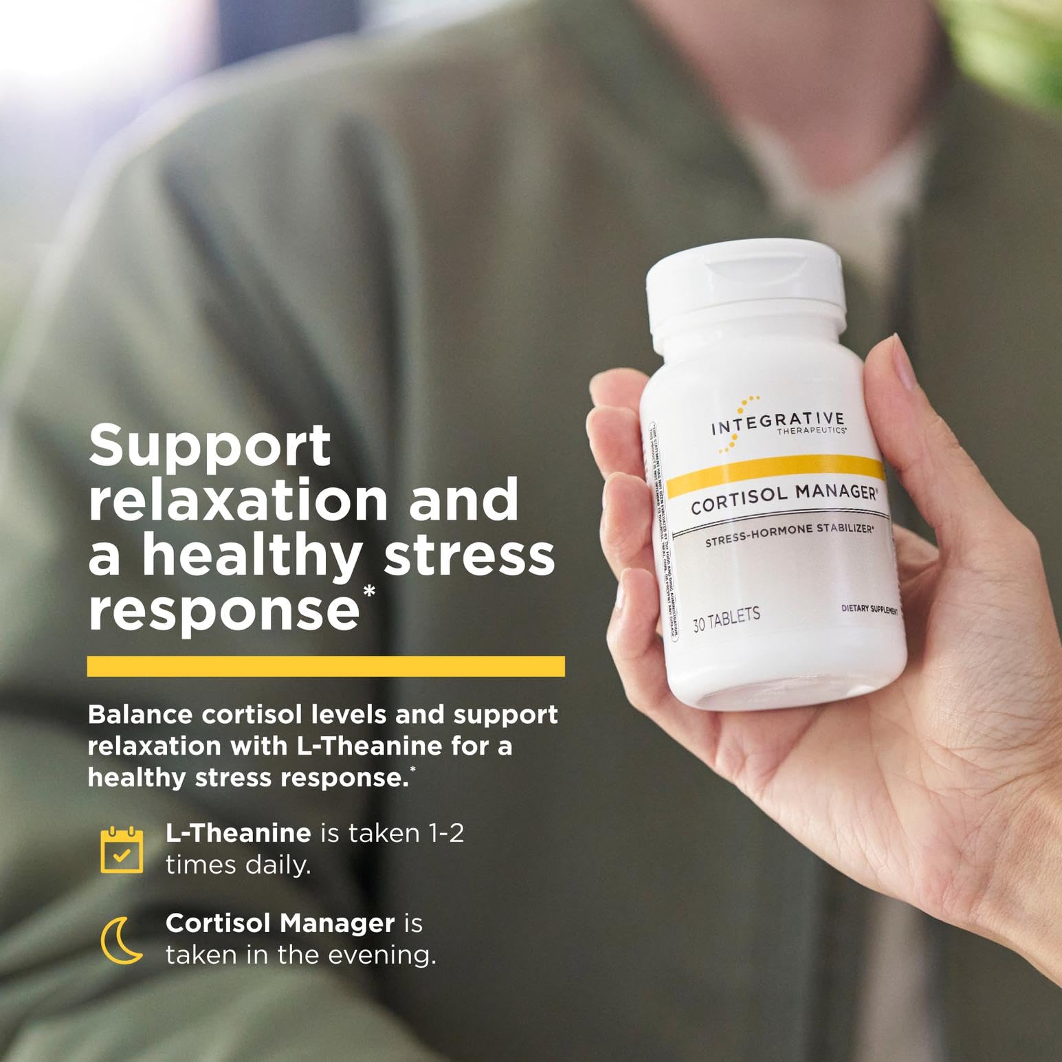 Integrative Therapeutics Cortisol Manager & L-Theanine - OzHealthStandard
