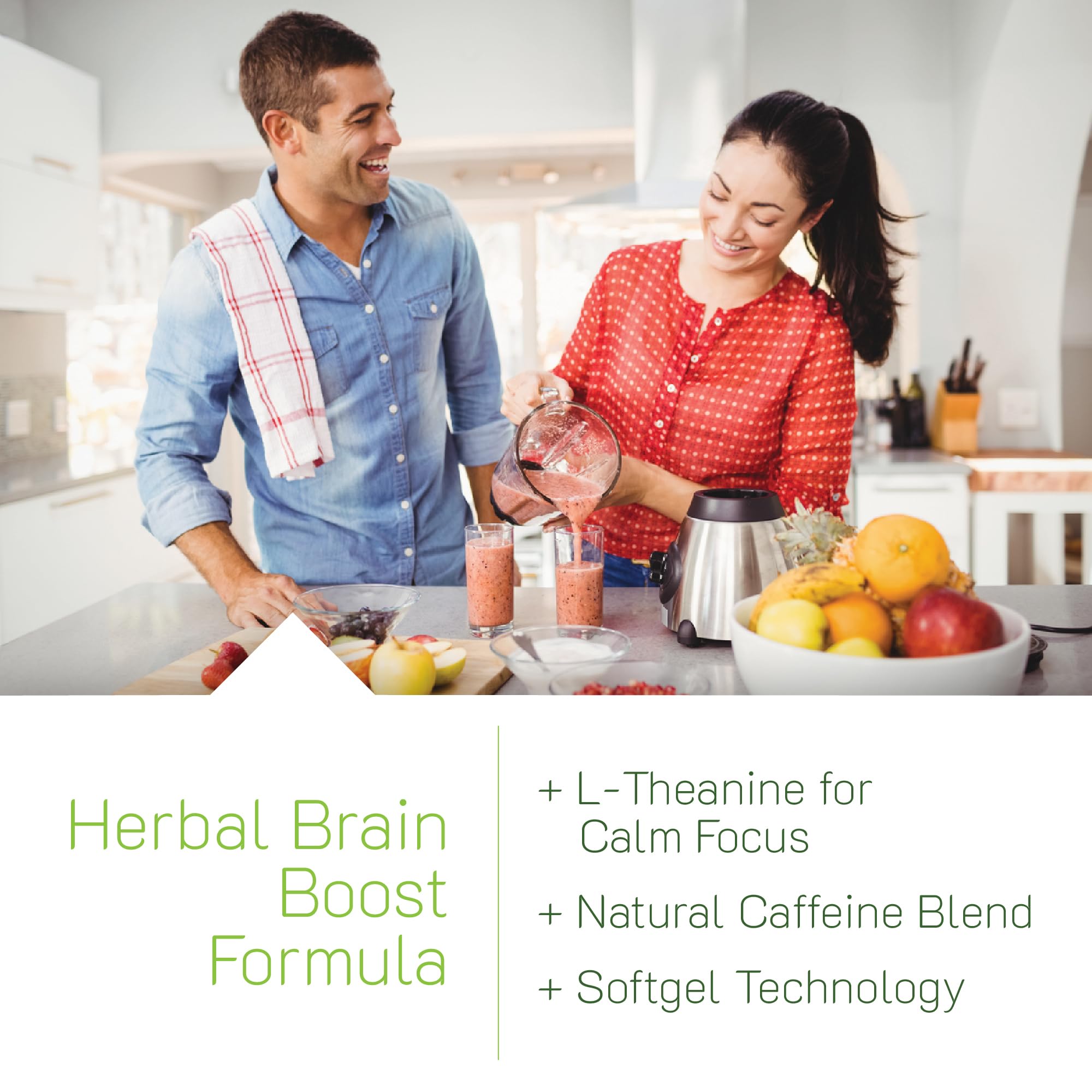 Irwin Naturals Brain Awake Enhanced Mental Performance, Increased Focus, Boost Clarity & Concentration - Powerful Nootropic Booster with L-Theanine, Bacopa, MCT's & InnovaTea - 60 Liquid Softgels - OzHealthStandard