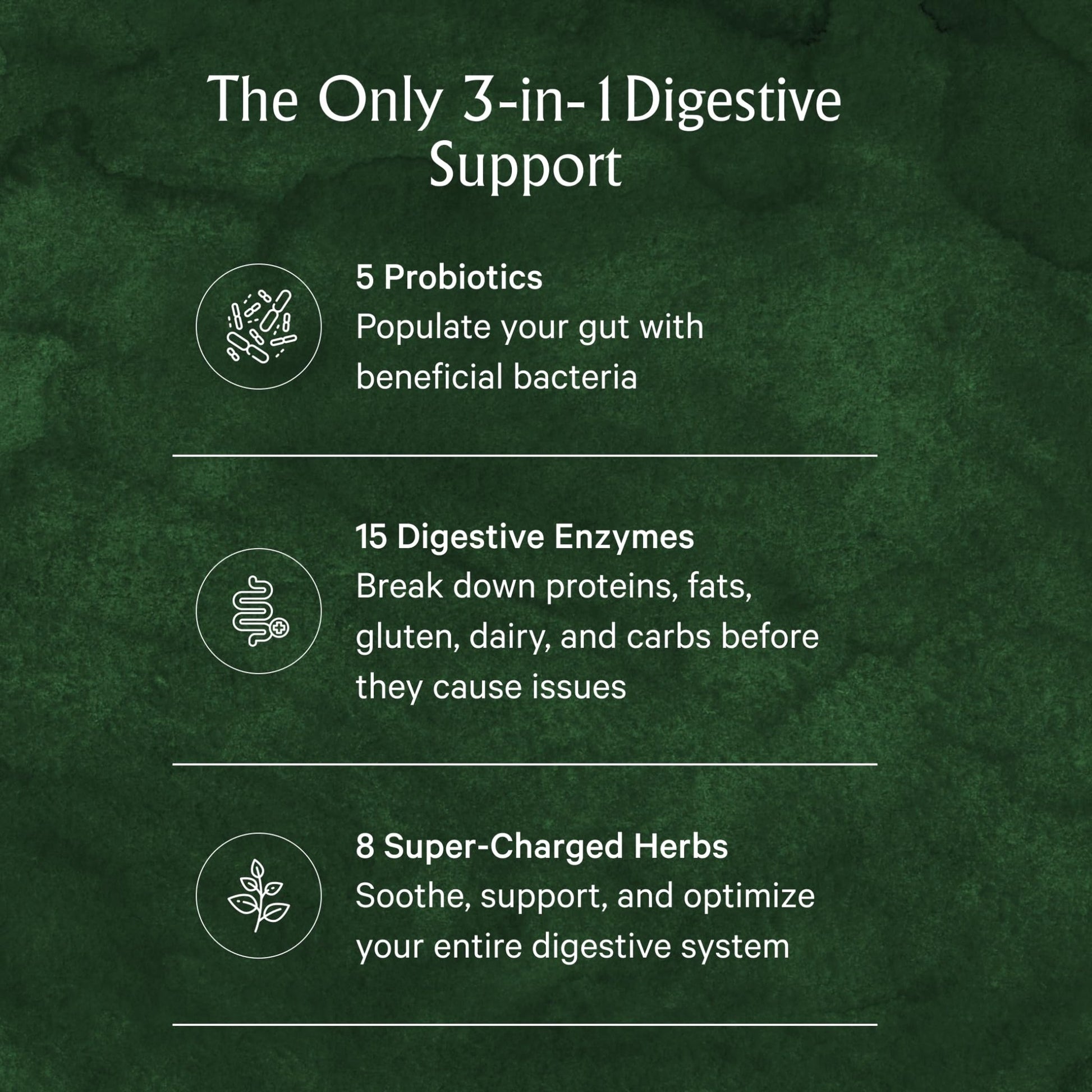 Juna Digestive Enzymes + Probiotic — 3-in-1 Daily Gut Support for Bloat Relief, Smooth Digestion & Microbiome Balance | 15 Enzymes, 5 Probiotics, 8 Botanicals | Vegan, 3rd-Party Tested | 60 Capsules - OzHealthStandard