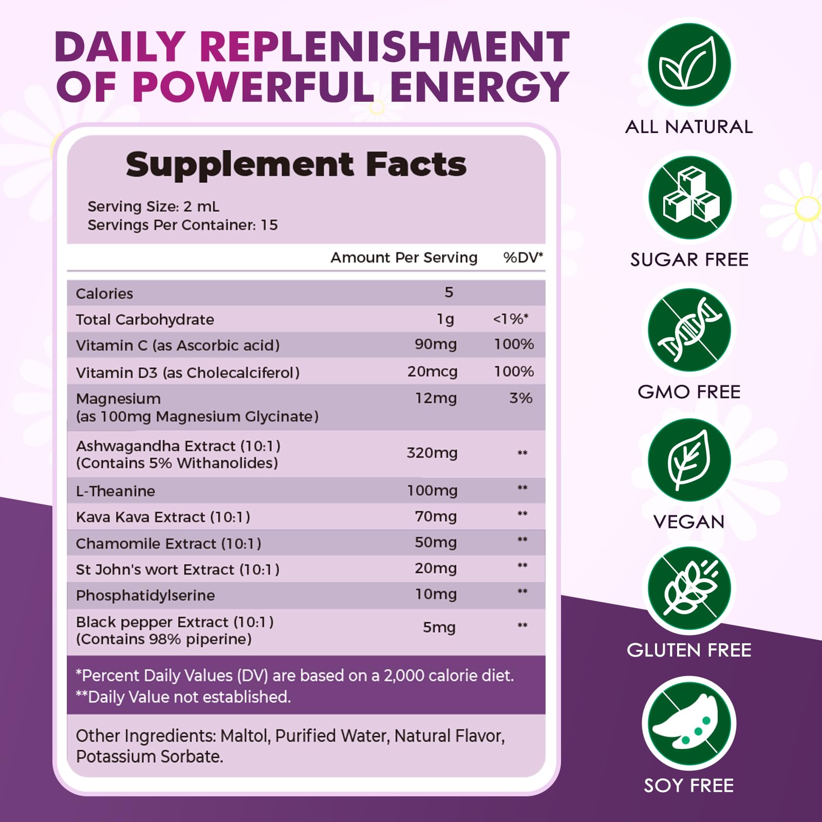JUYIHEAL Cortisol Supplements, 10 in 1 Cortisol Detox Manager Reducer Hormone Balance Liquid Drops with Ashwagandha, Magnesium, L-theanine - OzHealthStandard